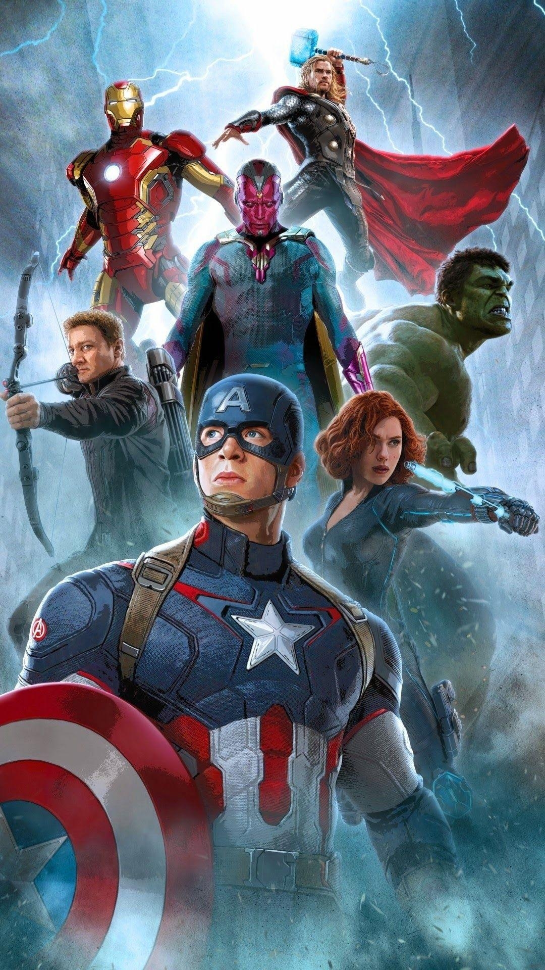 Avengers, Android, Hintergrund, Marvel, Film, 1080x1920 Full HD Handy