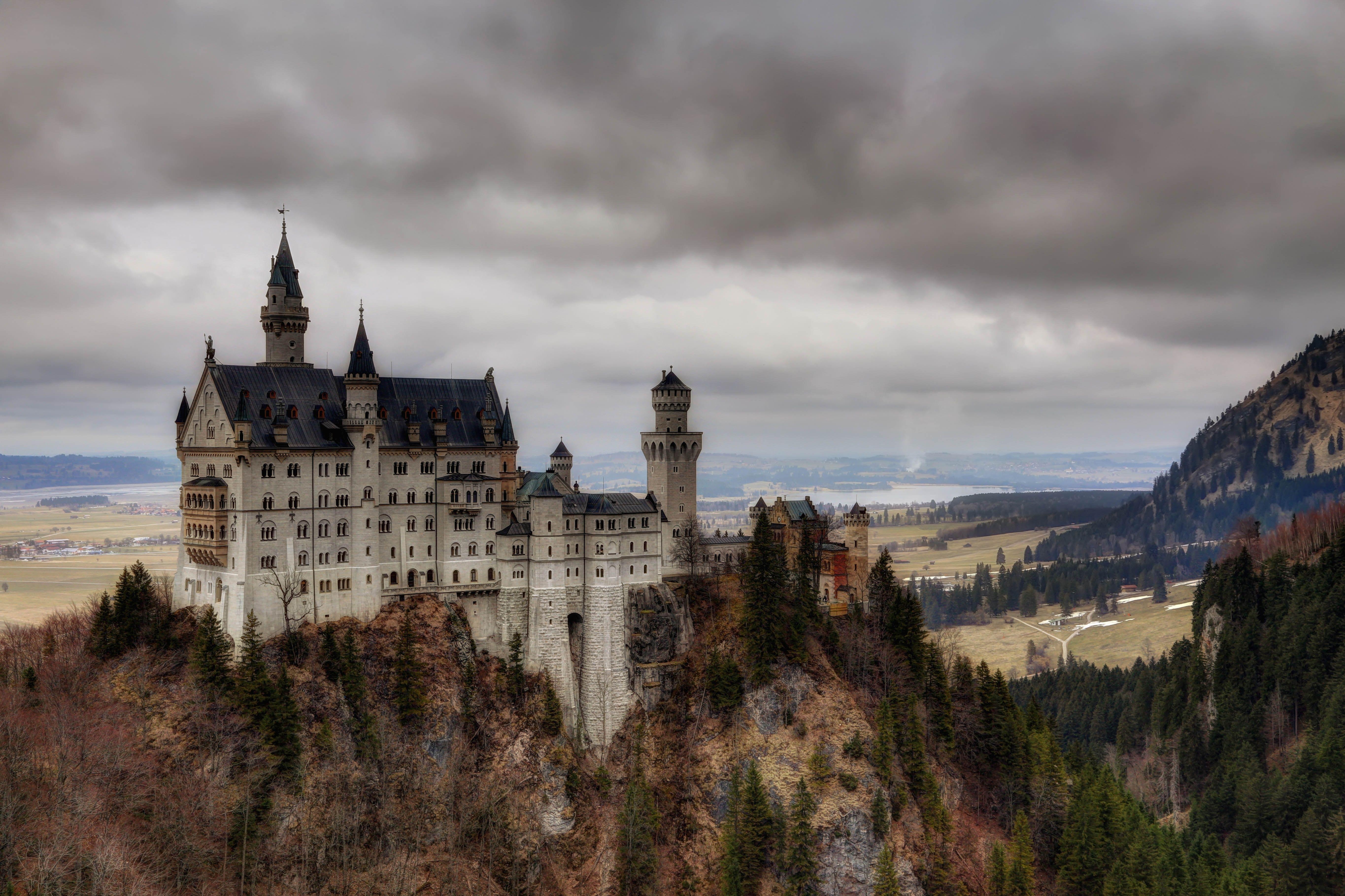 Neuschwanstein, Märchen, Bayern, HD, Traum, 5460x3640 4K Desktop