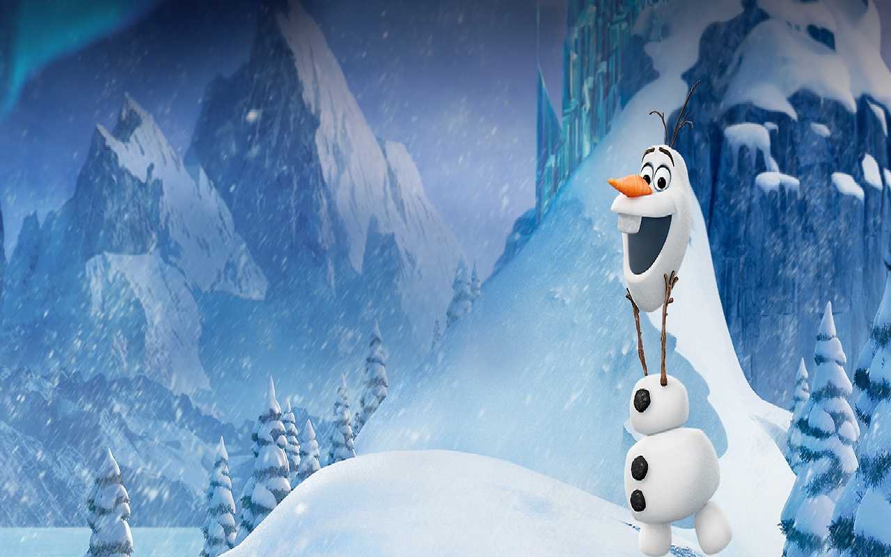 Olaf, Sven, Disney, Frozen, Zeichentrick, 1280x800 HD Desktop