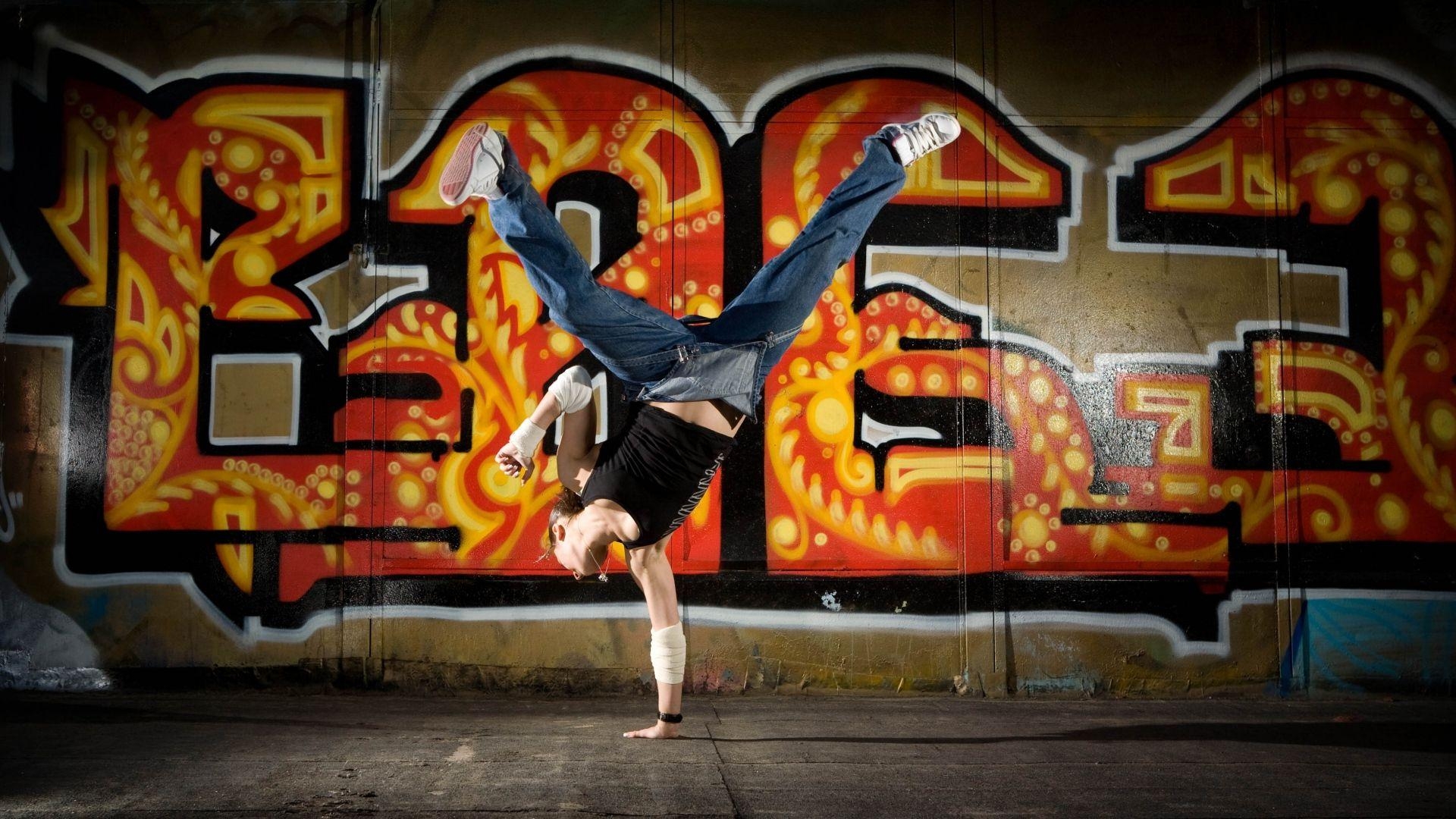 Breakdance, Stadt, Graffiti, Bild, HD, 1920x1080 Full HD Desktop