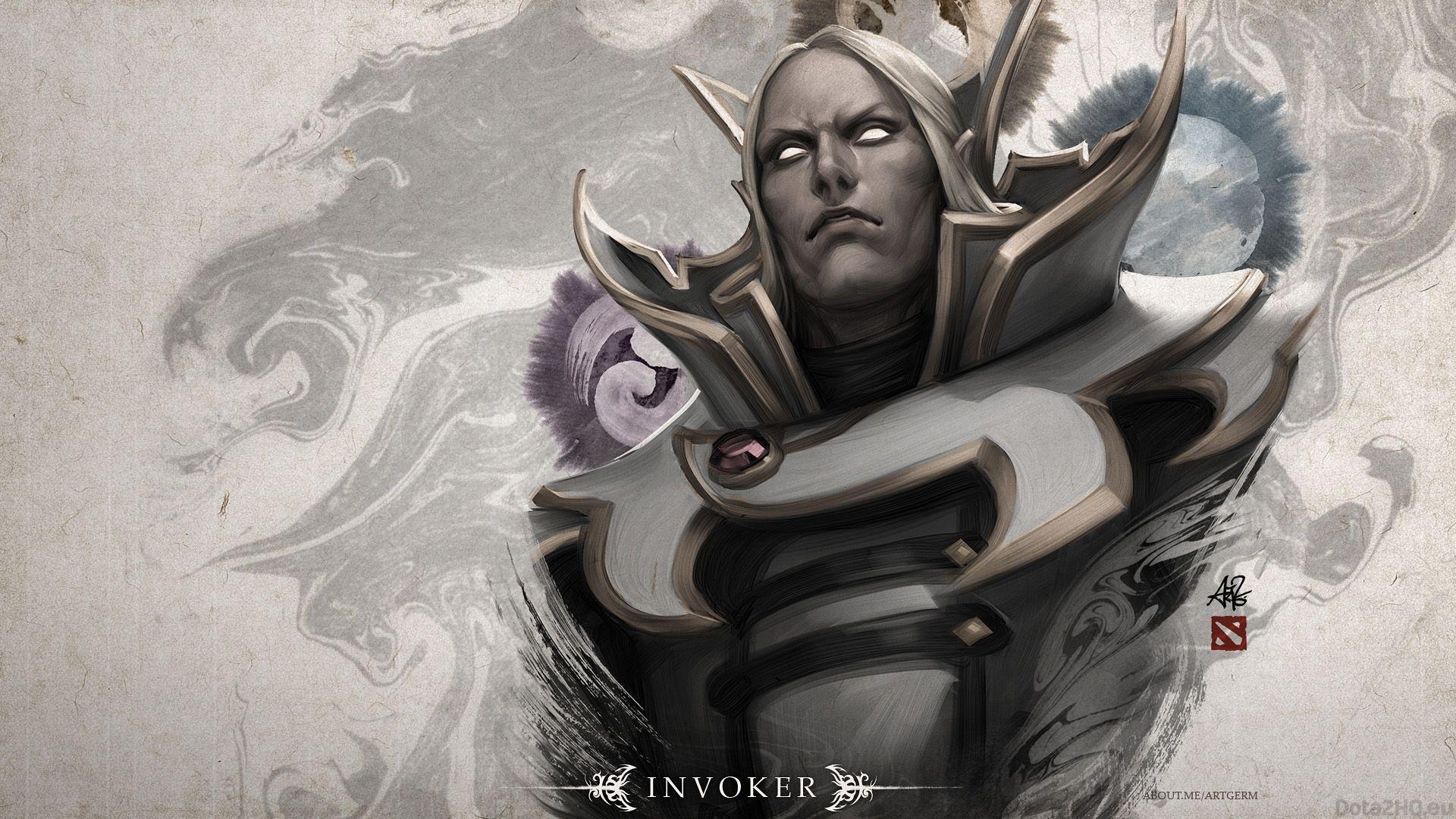 Invoker, Porträt, HQ-Kunst, Dota, Bild, 1920x1080 Full HD Desktop