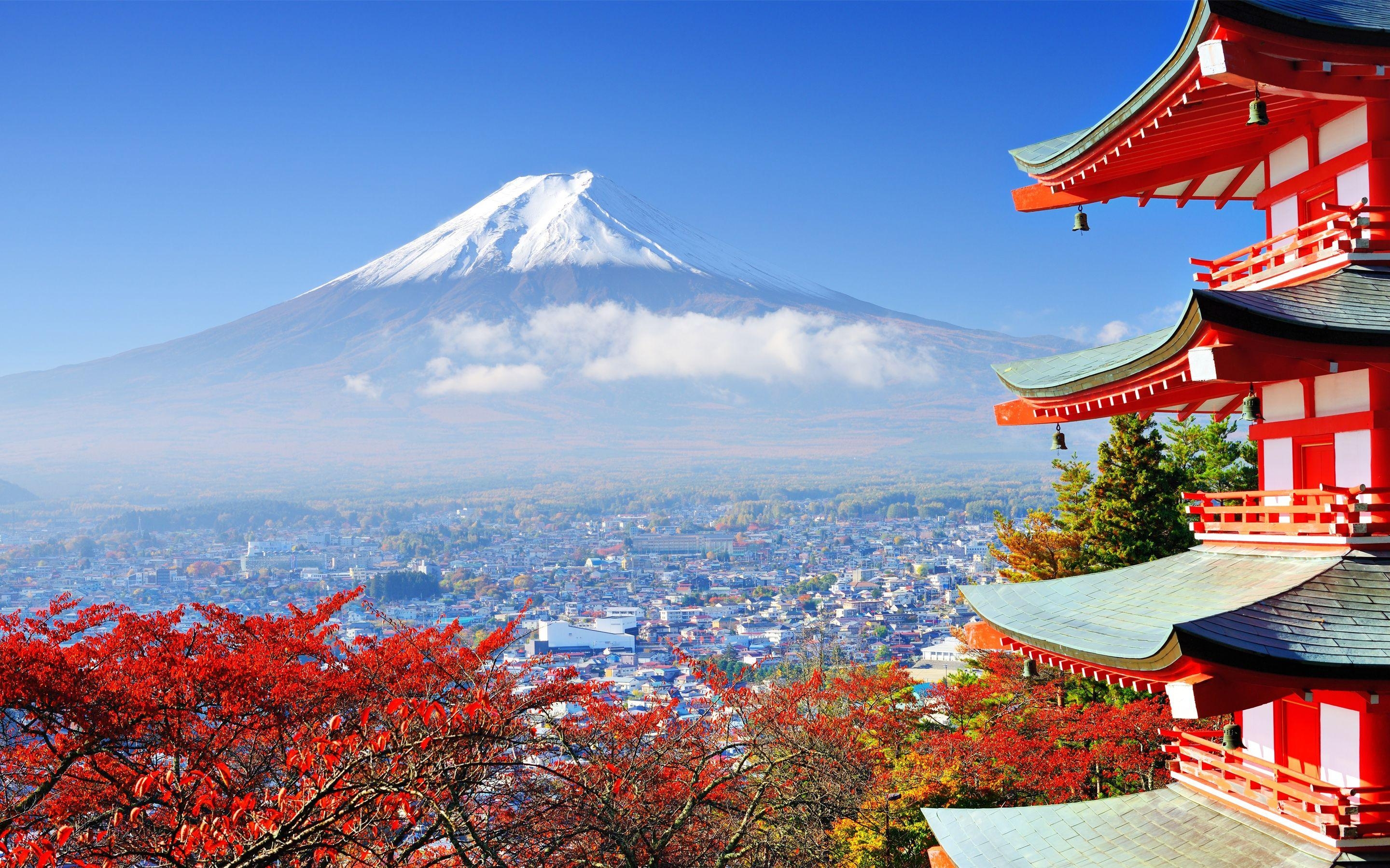 Mount Fuji, Japan, Höchster Berg, Reiselandschaften, Hintergrundbild, 2880x1800 HD Desktop