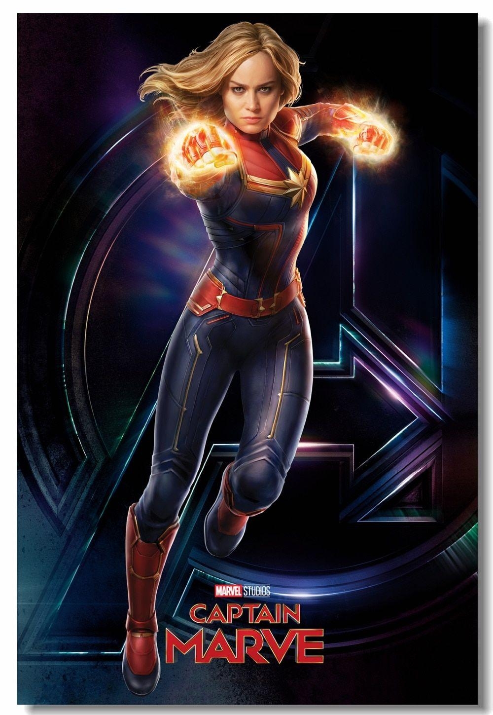 Brie Larson, Avengers, Thanos, Infinity War, Wanddekor, 1000x1450 HD Handy