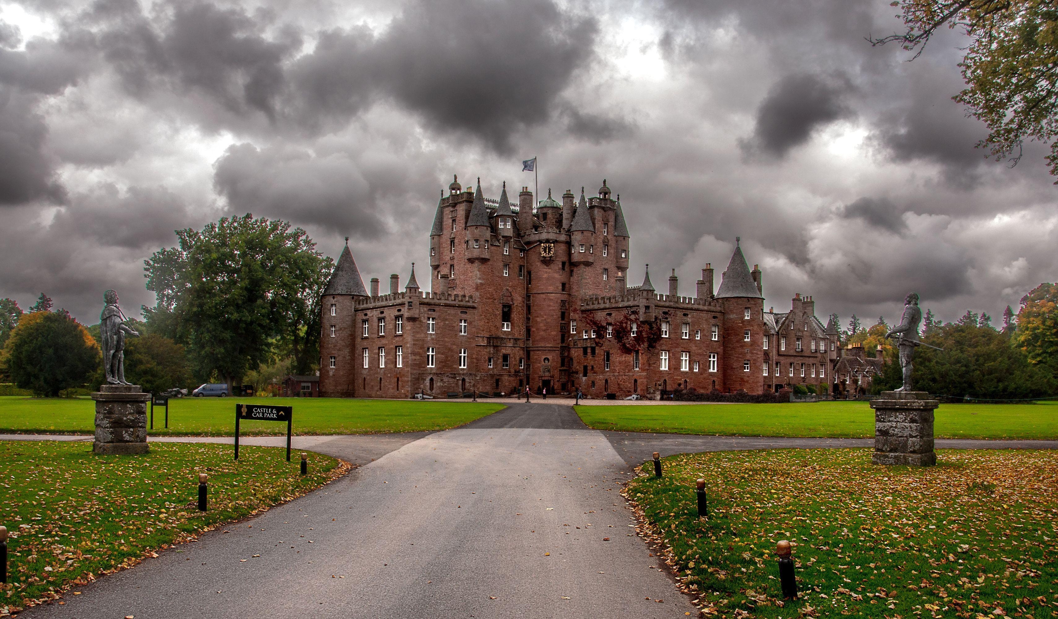 Edinburgh Castle, Schottland, Burg, Architektur, Geschichte, 3420x2000 HD Desktop