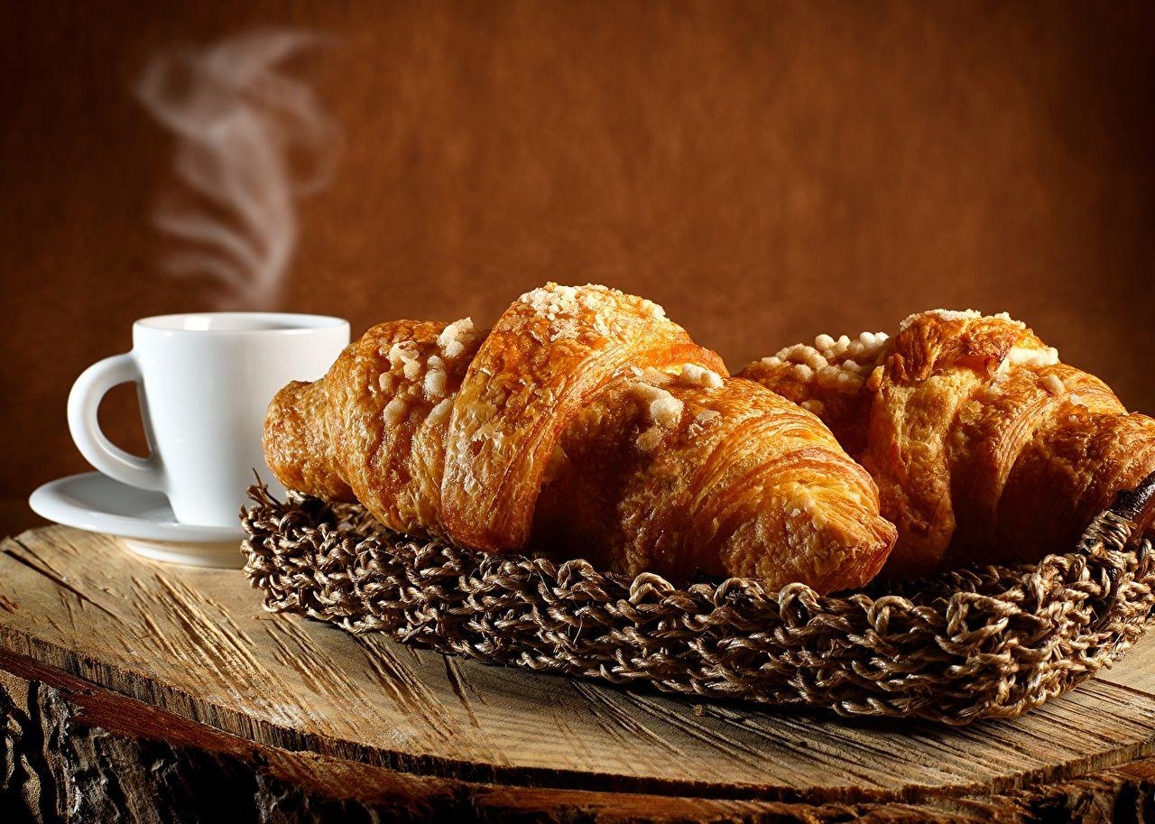 Croissant, Tasse, Backen, Essen, Kochkunst, 1280x920 HD Desktop