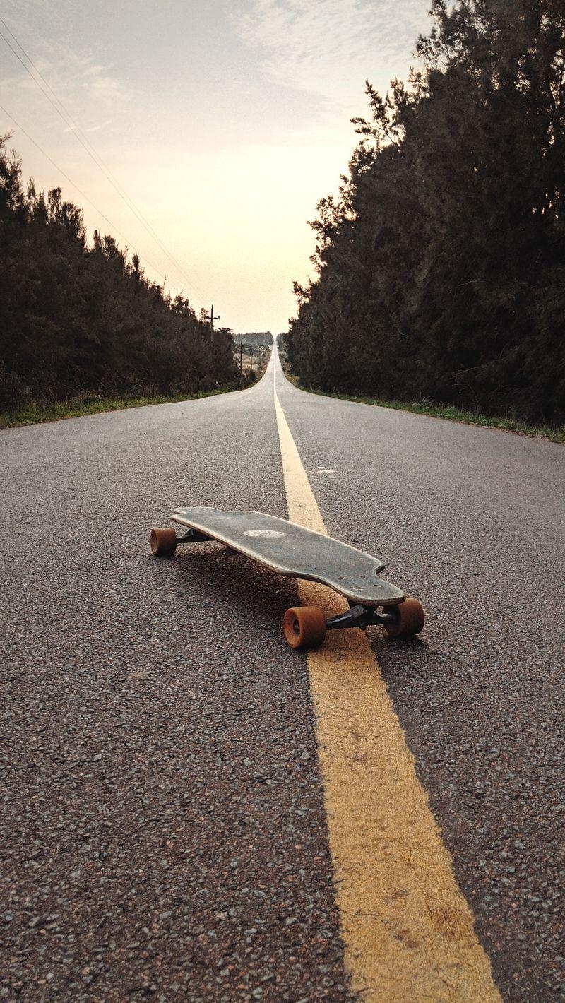 Longboarding, Straße, Skateboard, iPhone, Parallax, 800x1420 HD Handy