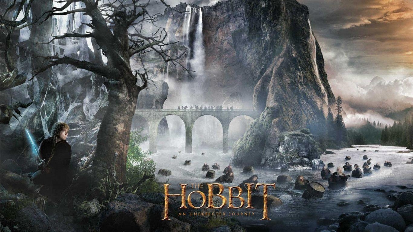 Der Hobbit, Film, Fantasie, Tolkien, Abenteuer, 1370x770 HD Desktop