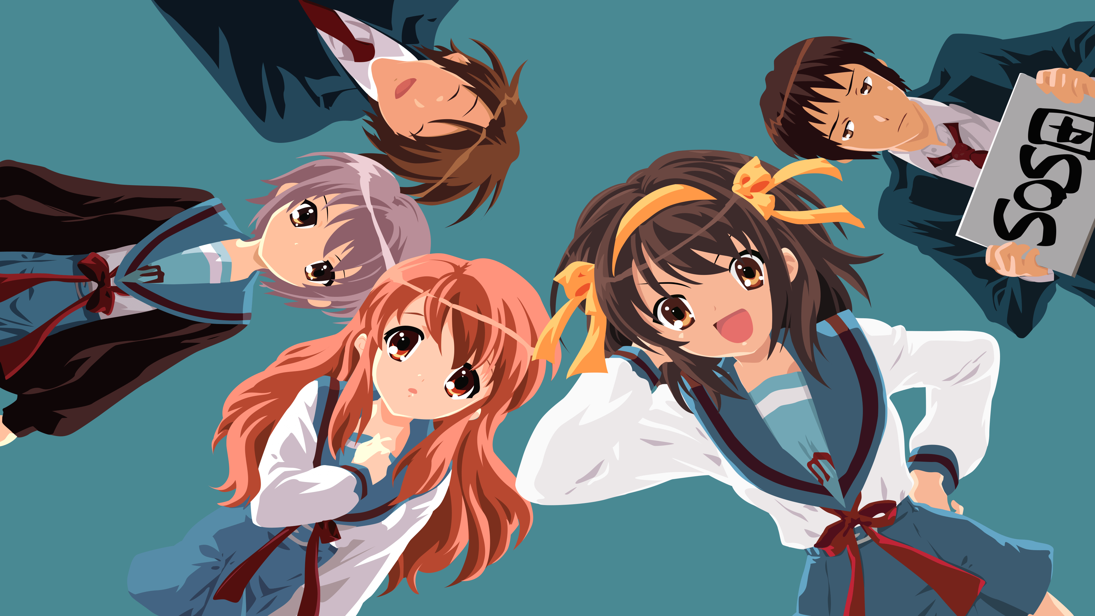 Haruhi Suzumiya, 4K, Ultra HD, Melancholie, Anime, 3840x2160 4K Desktop