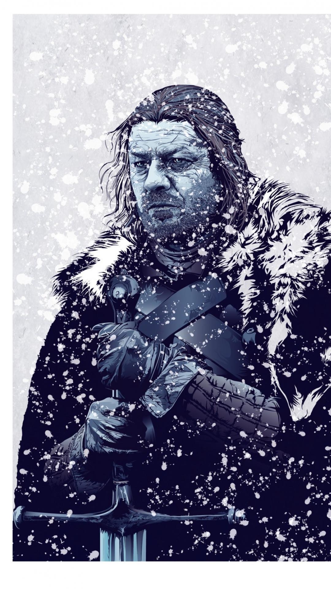 Haus Stark, Eddard Stark, Winterfell, Game of Thrones, 1080x1920 Full HD Handy