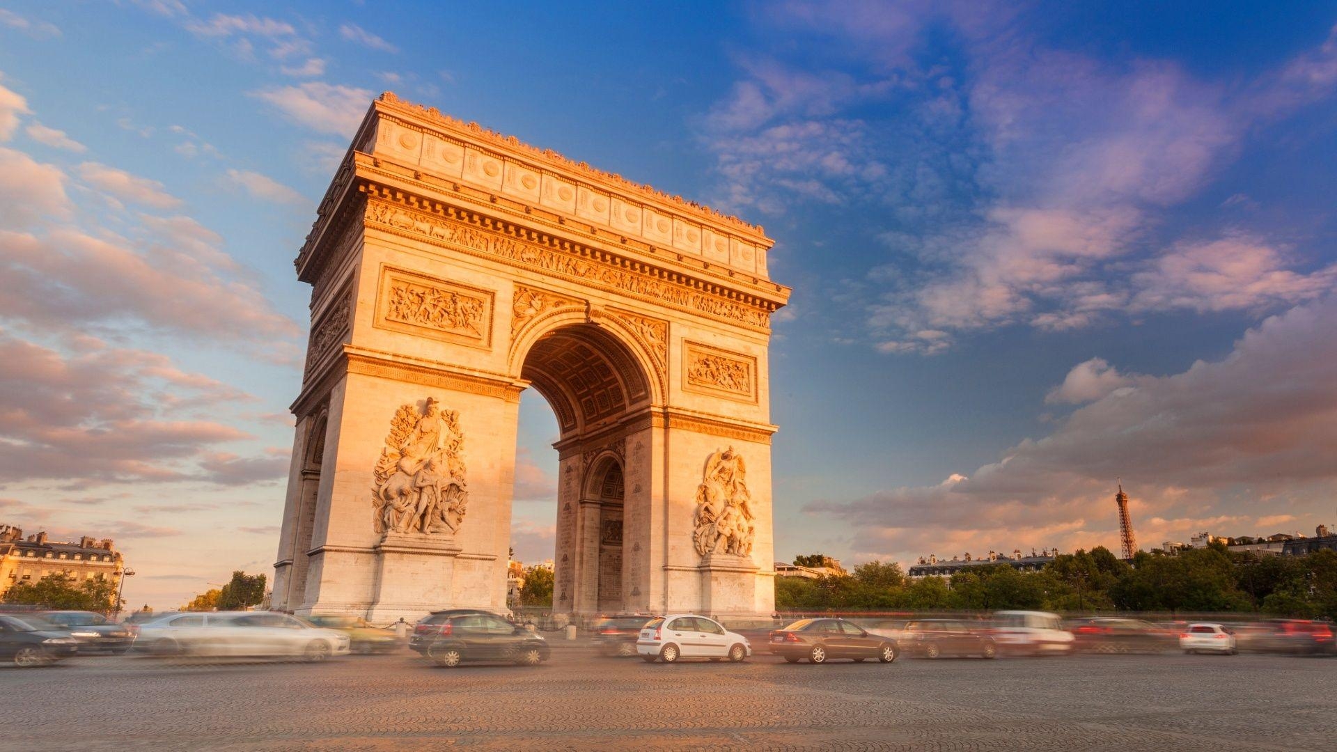 Arc de Triomphe, Reisen, hohe Auflösung, Hintergrund, Bild, 1920x1080 Full HD Desktop