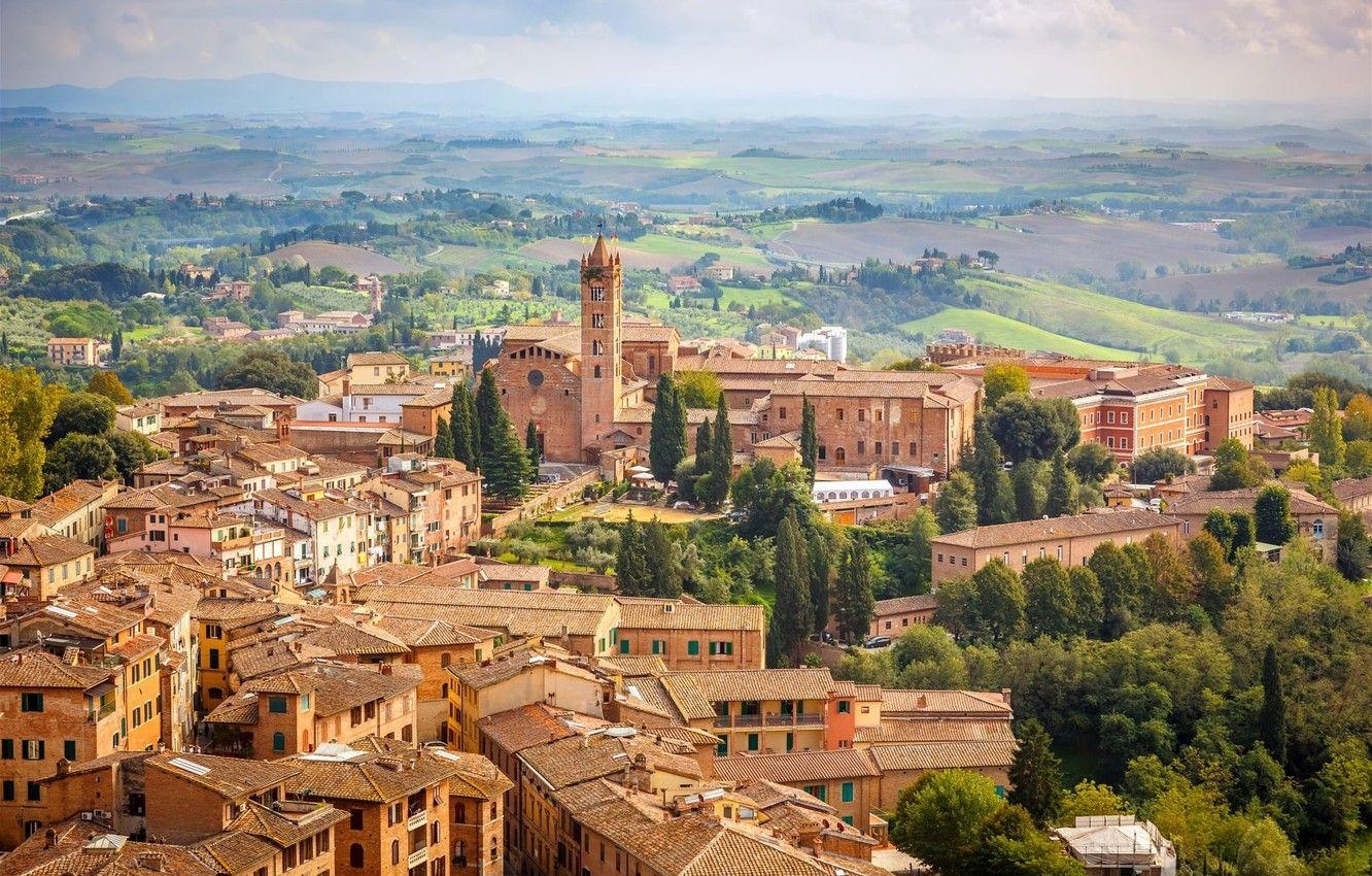 Siena, Toskana, Italien, Kirche, Architektur, 1340x850 HD Desktop