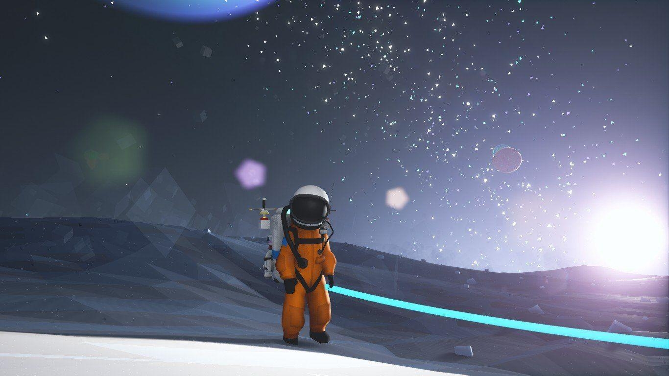 Astronaut, Weltraum, Lichtreflex, HD, Bild, 1370x770 HD Desktop