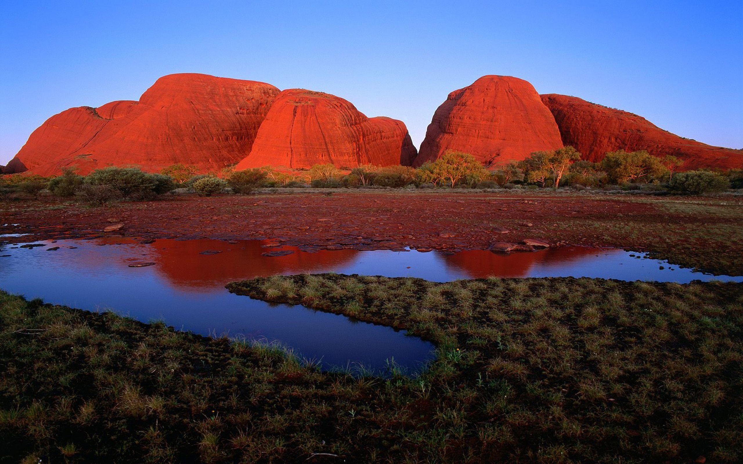 Uluru, Ayers Rock, Kata Tjuta, Sandstein, Nationalpark, 2560x1600 HD Desktop