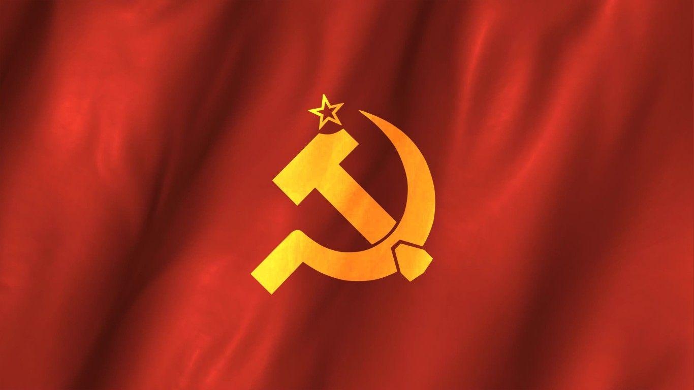 Kommunismus, Sozialismus, Rote Fahne, Lenin, UdSSR, 1370x770 HD Desktop