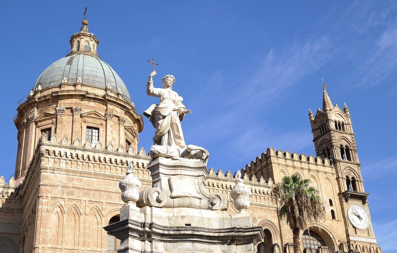 Palermo Kathedrale, Sizilien, Italien, Fotografie, Architektur, 1340x850 HD Desktop