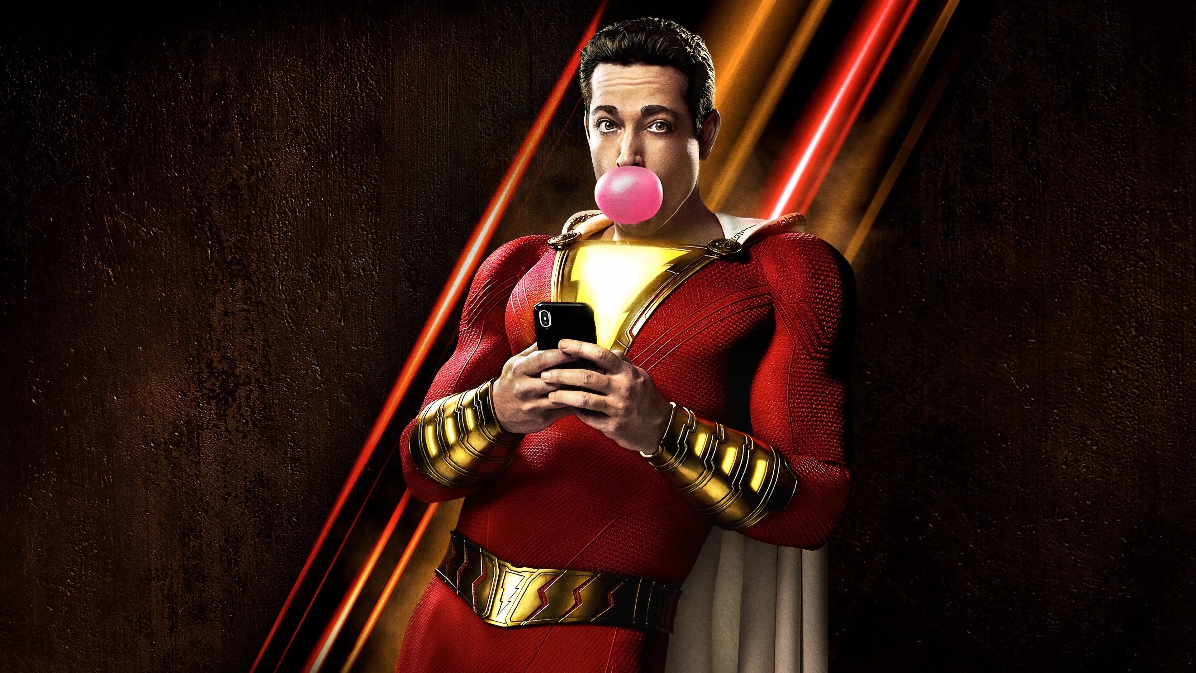 Shazam Film, Superheld, DC Comics, Kinderheld, Blitze, 3840x2160 4K Desktop