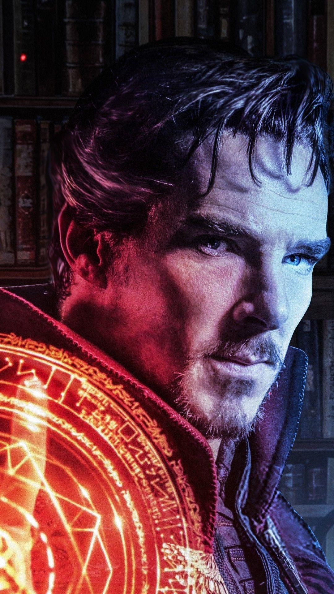 Doctor Strange, Benedict Cumberbatch, Hintergrund, Marvel, Film, 1080x1920 Full HD Handy