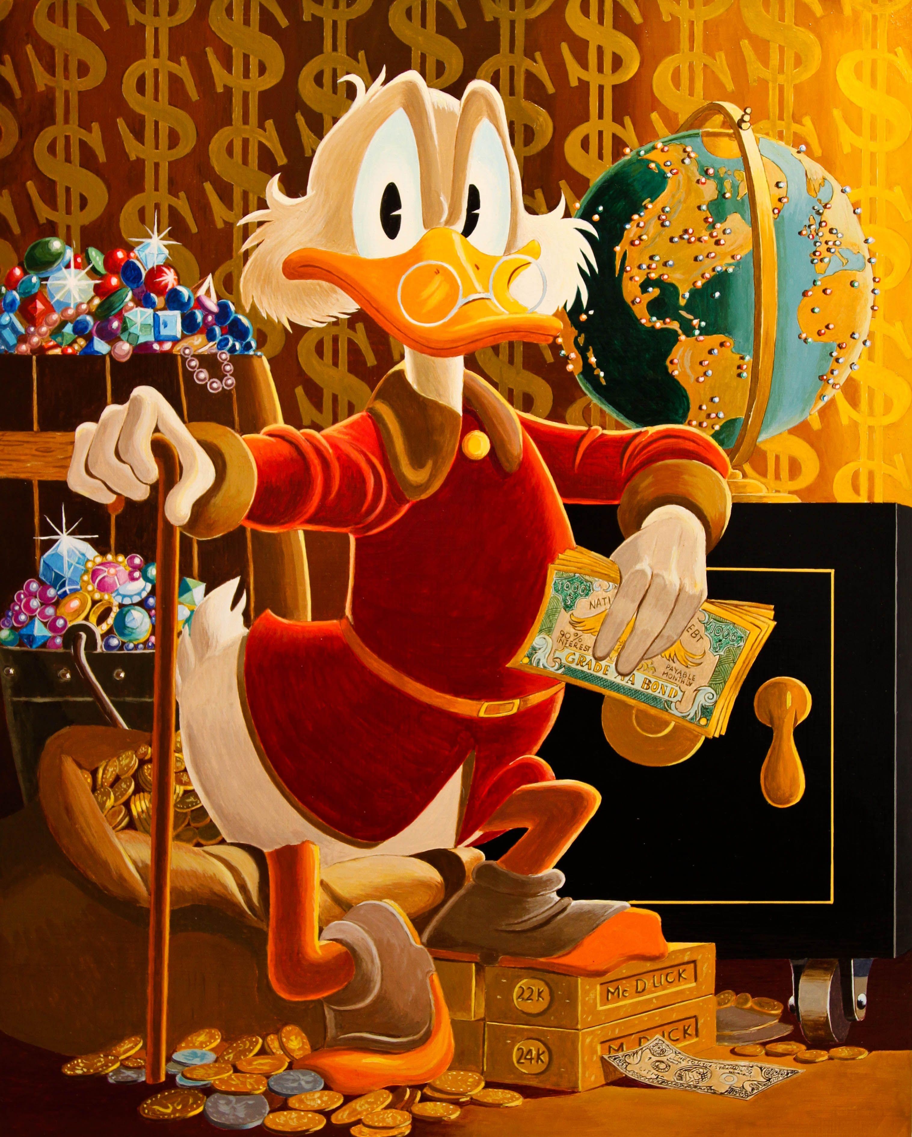 Scrooge McDuck, Verwandten, Reichtum, Abenteuerlust, Disney Ikone, 3040x3780 4K Handy