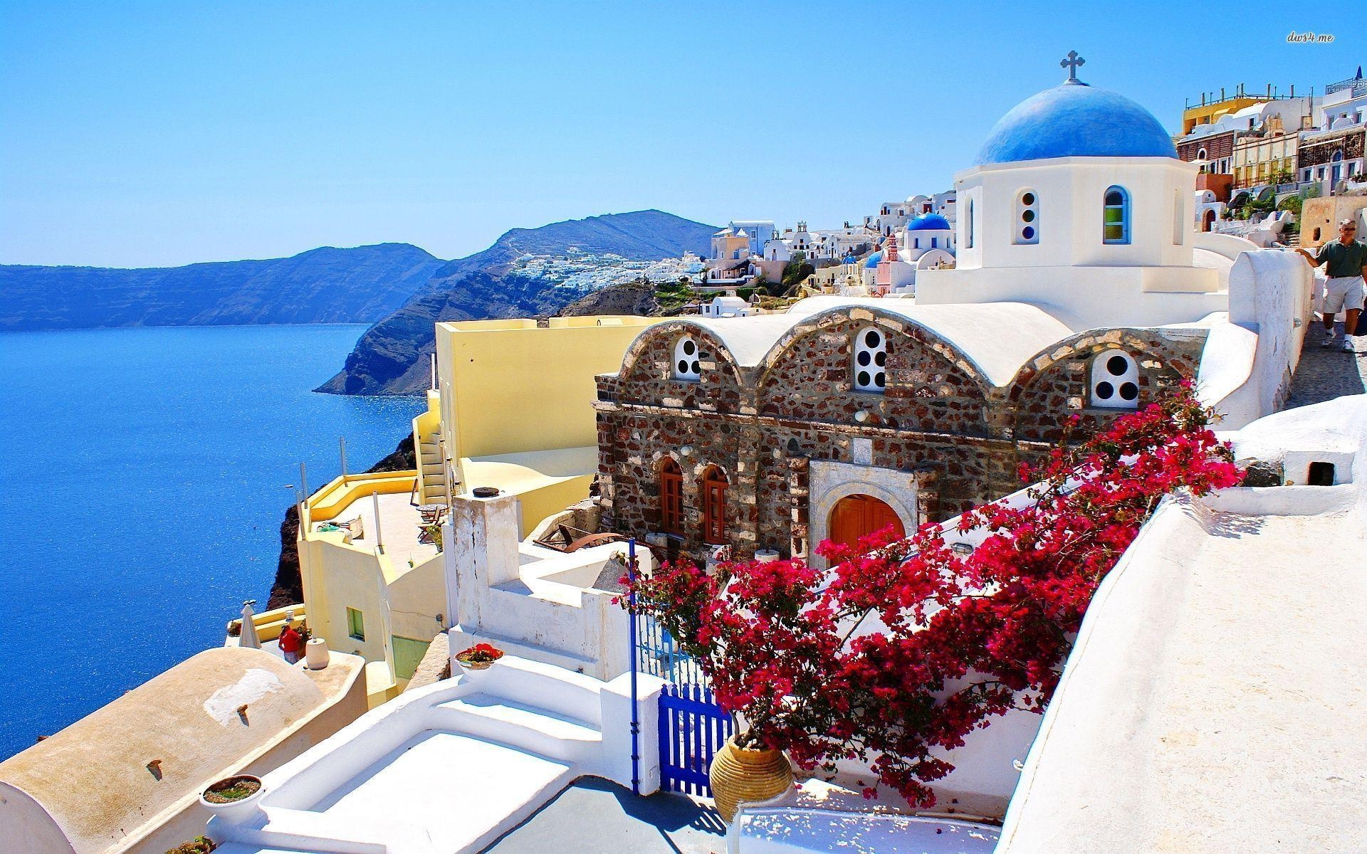 Santorini, Griechenland, Mykonos, Ägäis, Reisen, 1920x1200 HD Desktop