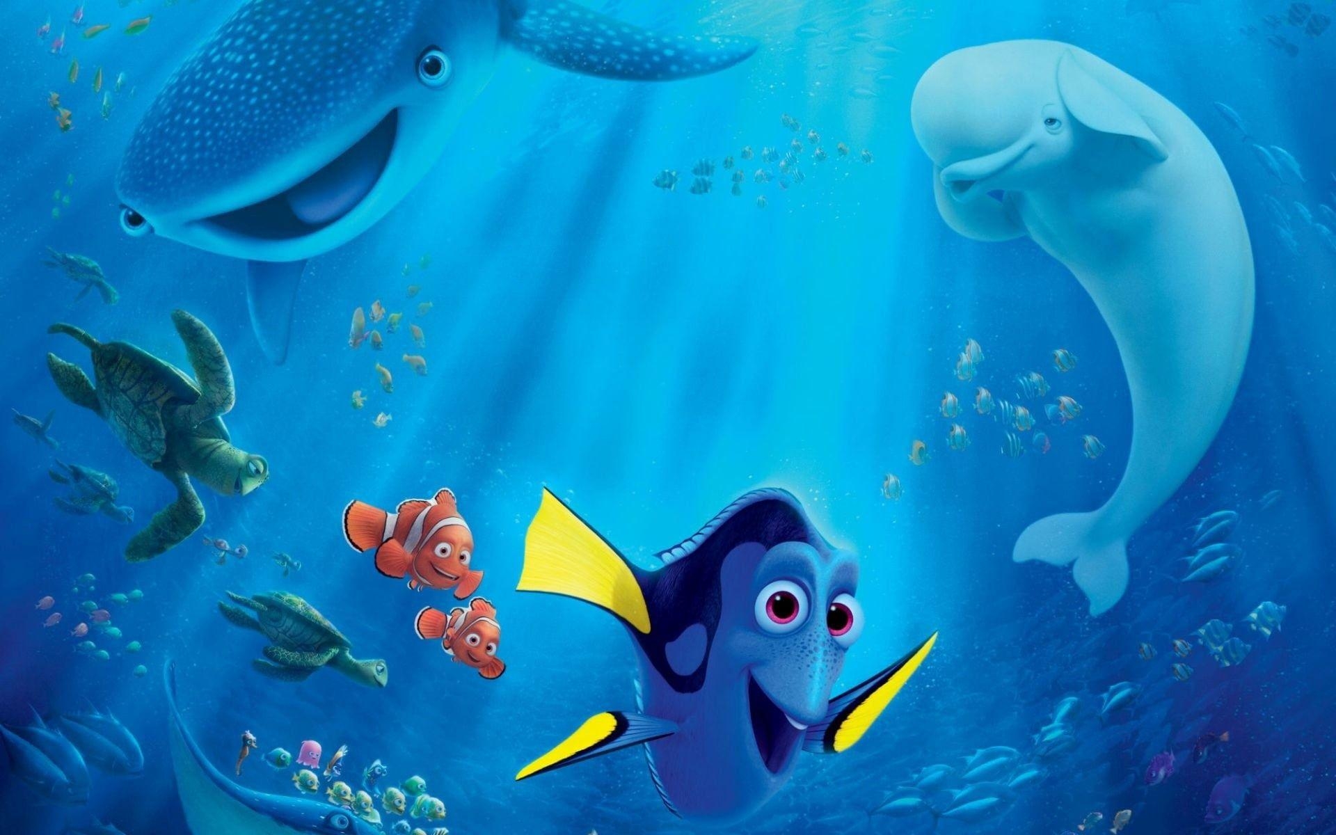 Findet Nemo, Dory, Pixar, Animation, Ozean, 1920x1200 HD Desktop