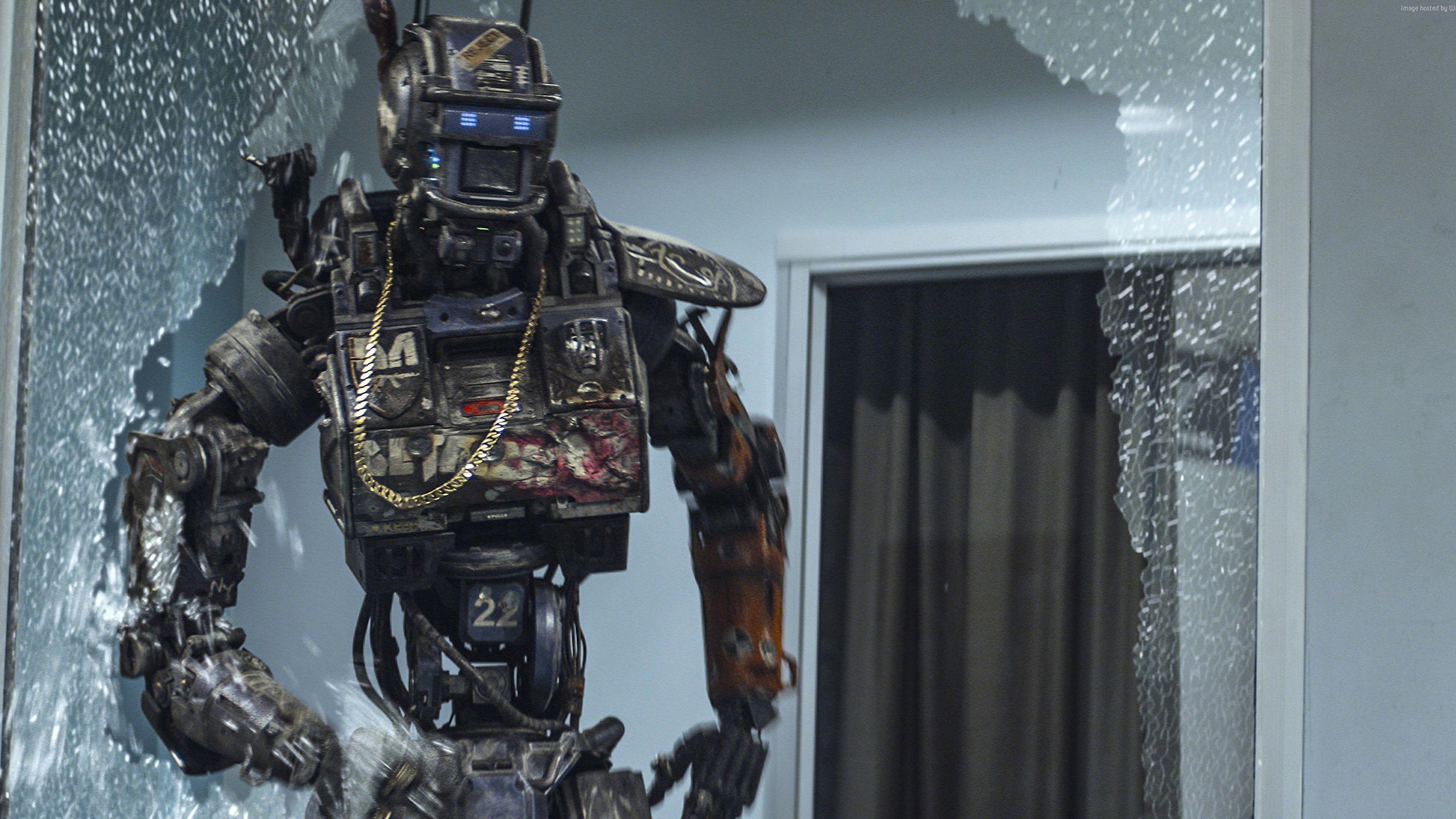 Chappie, 2015, Roboter, Film, Bild, 2560x1440 HD Desktop