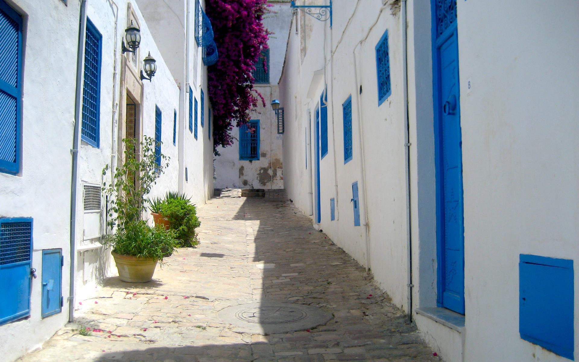 Sidi Bou Said, Tunesien, HD-Bild, Landschaft, Architektur, 1920x1200 HD Desktop