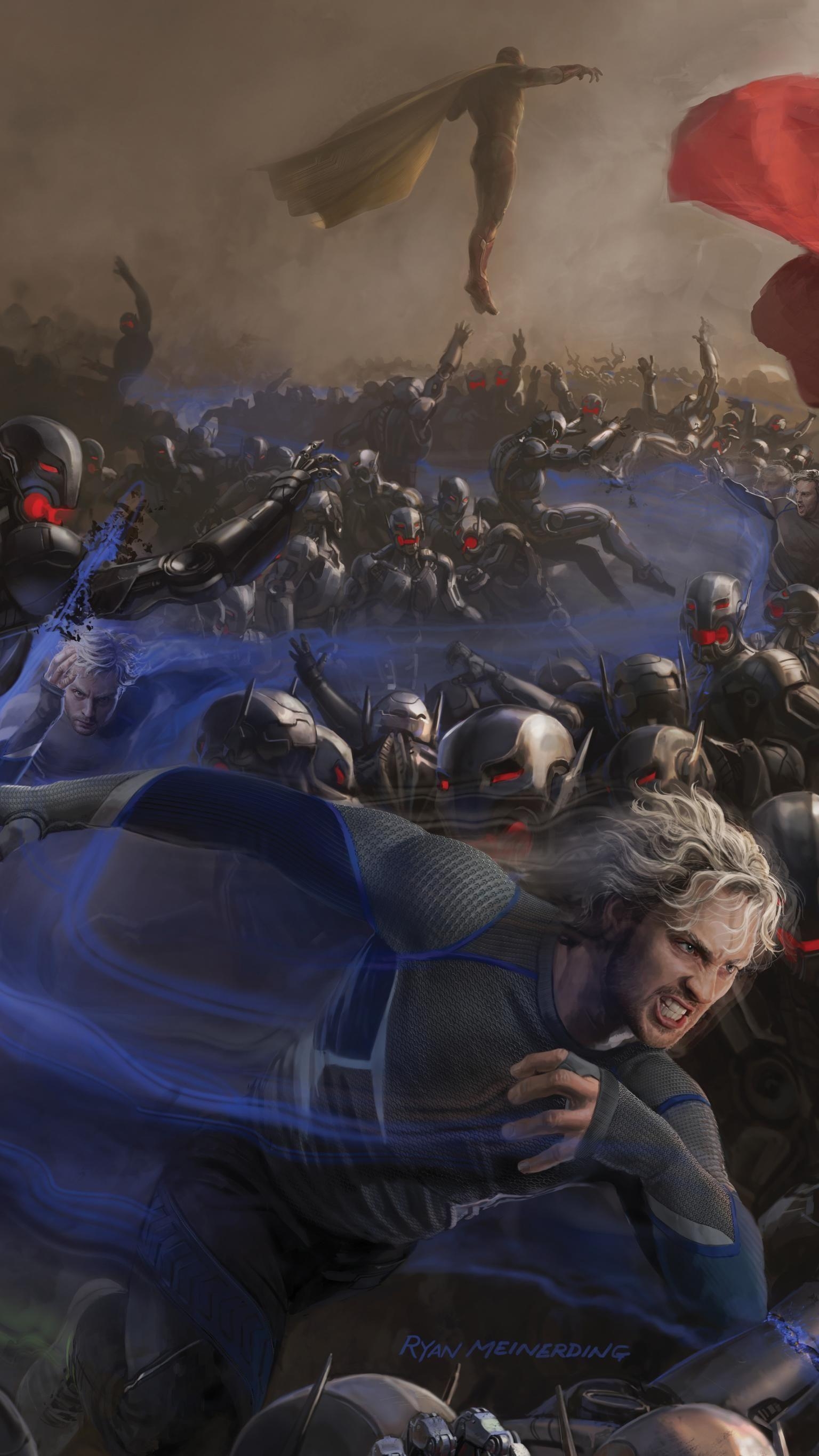 Avengers, Alter von Ultron, Filmfantasie, Quicksilver, 1540x2740 HD Handy