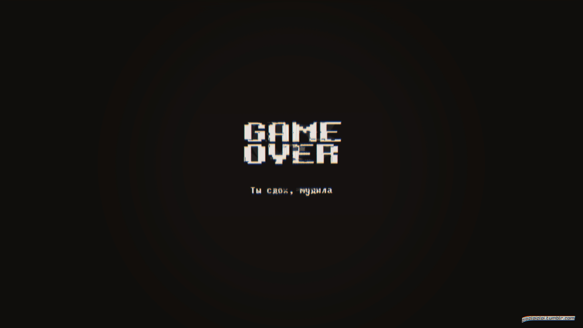 Game Over, minimalistisches Design, Schwarz, Dunkles Thema, Retro, 1920x1080 Full HD Desktop