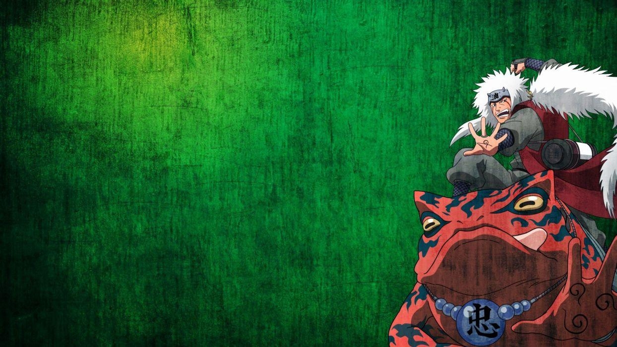 Jiraiya, Naruto, Frösche, Anime, Hintergrund, 1250x700 HD Desktop