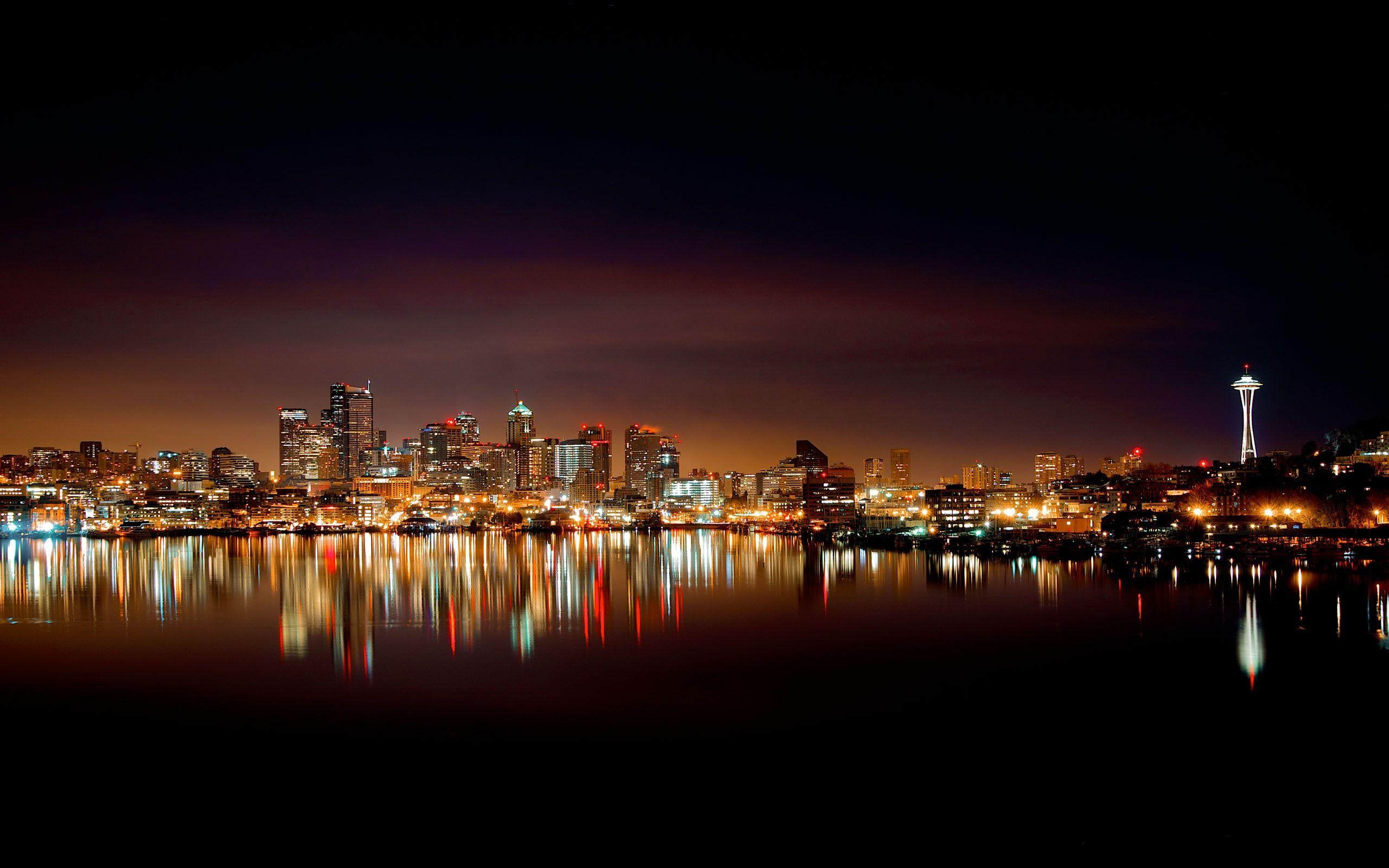 Seattle Stadt, Reisen, Washington, Panorama, Horizont, 2560x1600 HD Desktop