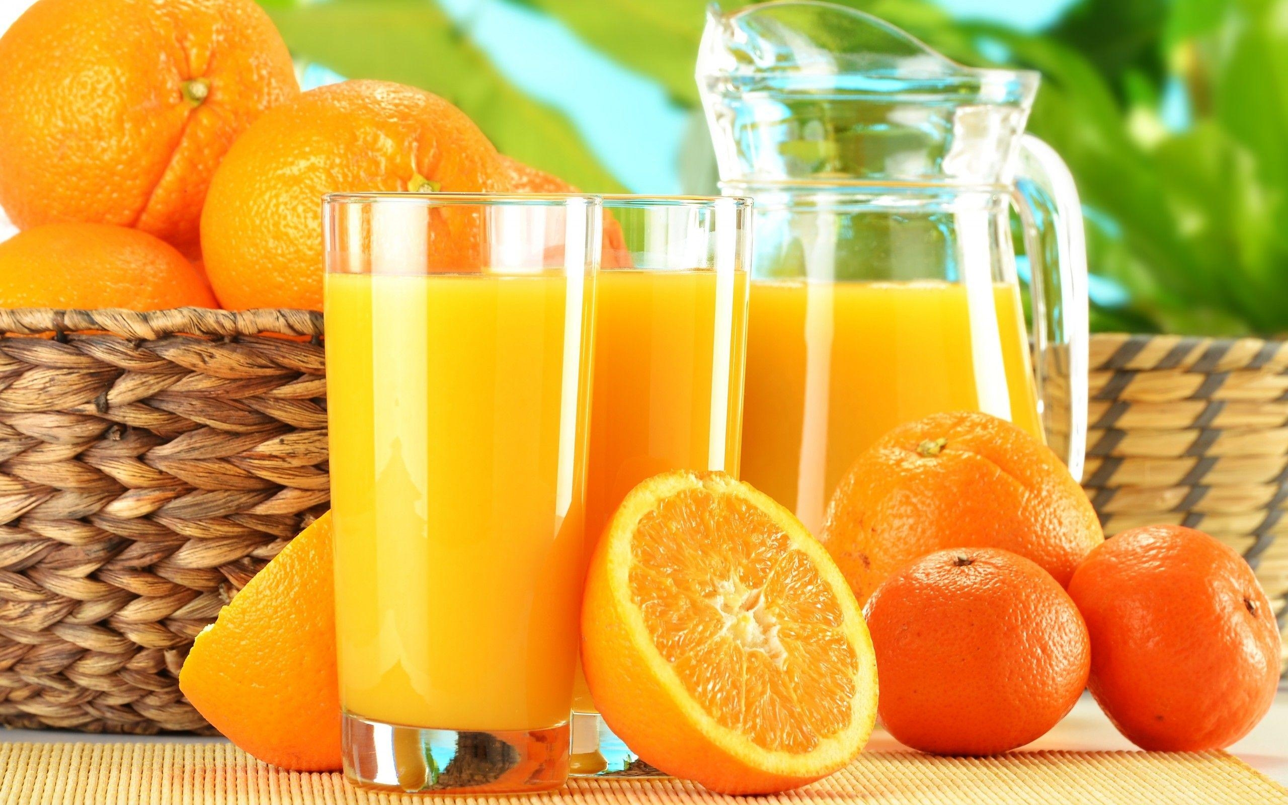 Orangensaft Hintergrundbild Frucht Getränk, 2560x1600 HD Desktop