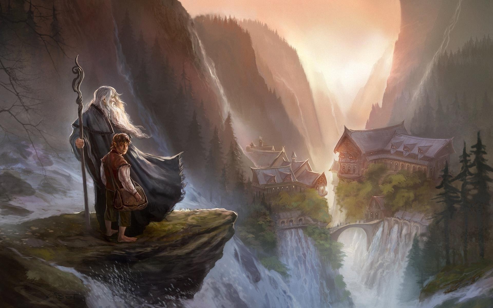 Rivendell, Der Herr der Ringe, Gandalf, Film, Hintergrund, 1920x1200 HD Desktop