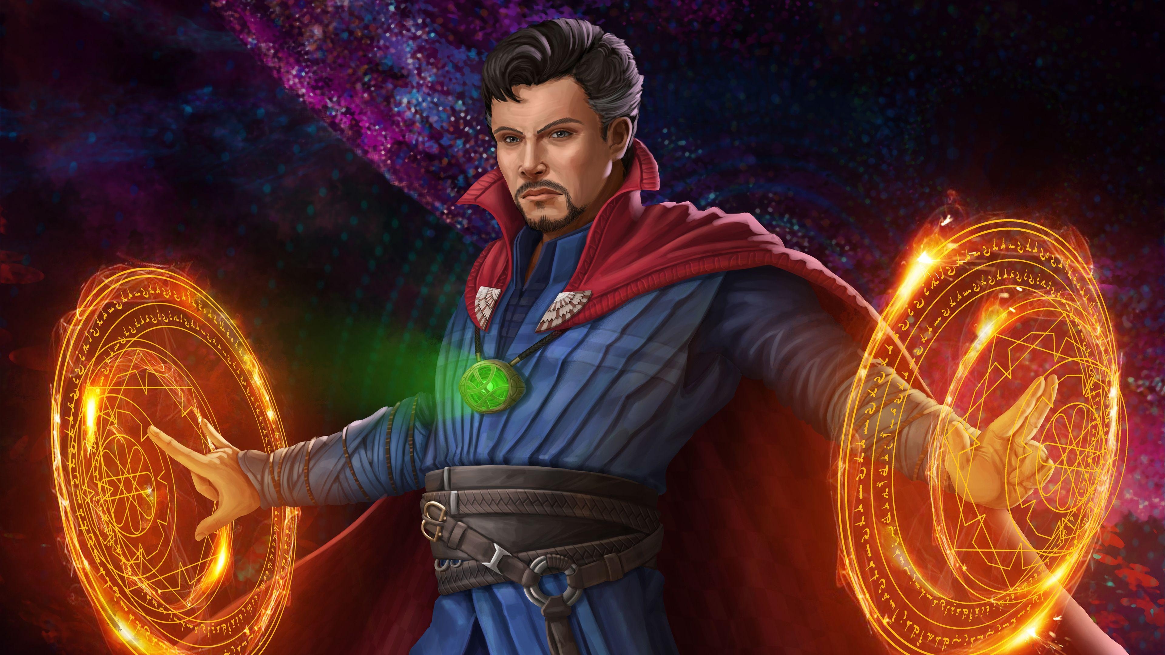 4K Marvel, Doctor Strange, Kunstwerk, Superheld, 3840x2160 4K Desktop