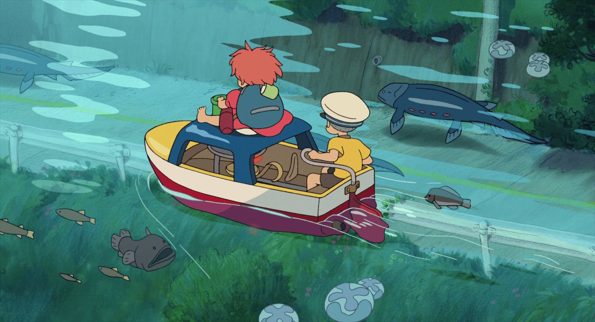 Ponyo, Anime, Japan, HD, Studio Ghibli, 1920x1040 HD Desktop