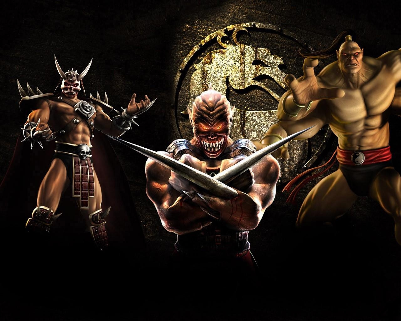 Goro, Shao Kahn, Mortal Kombat, HD, Charaktere, 1280x1030 HD Desktop