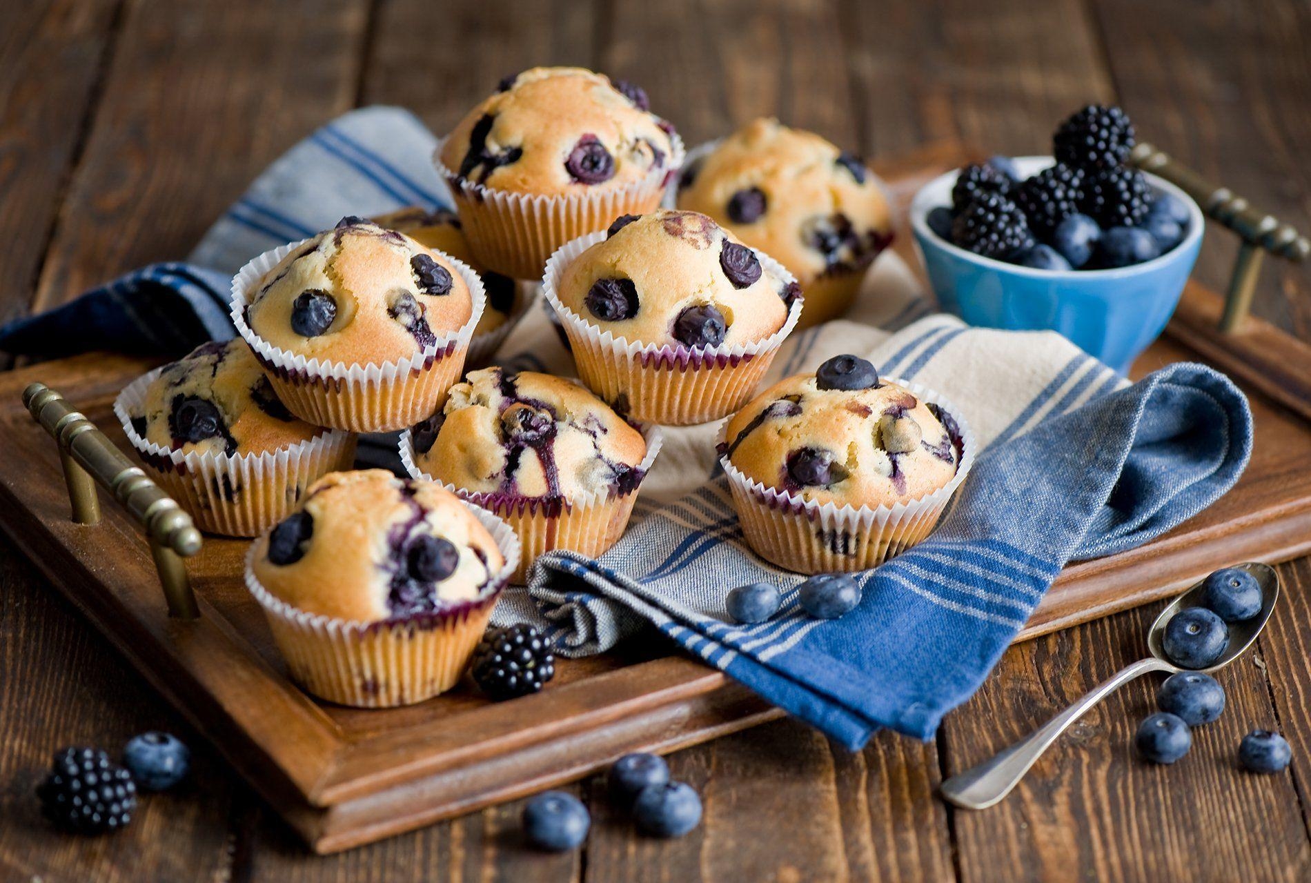 Blaubeermuffin, Gebäck, Süßspeisen, Fotografie, Lebensmittel, 1900x1280 HD Desktop