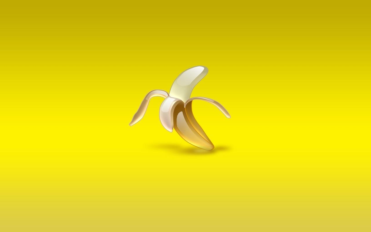 Banane, 3D, Bild, Hintergrundbild, Frucht, 1280x800 HD Desktop