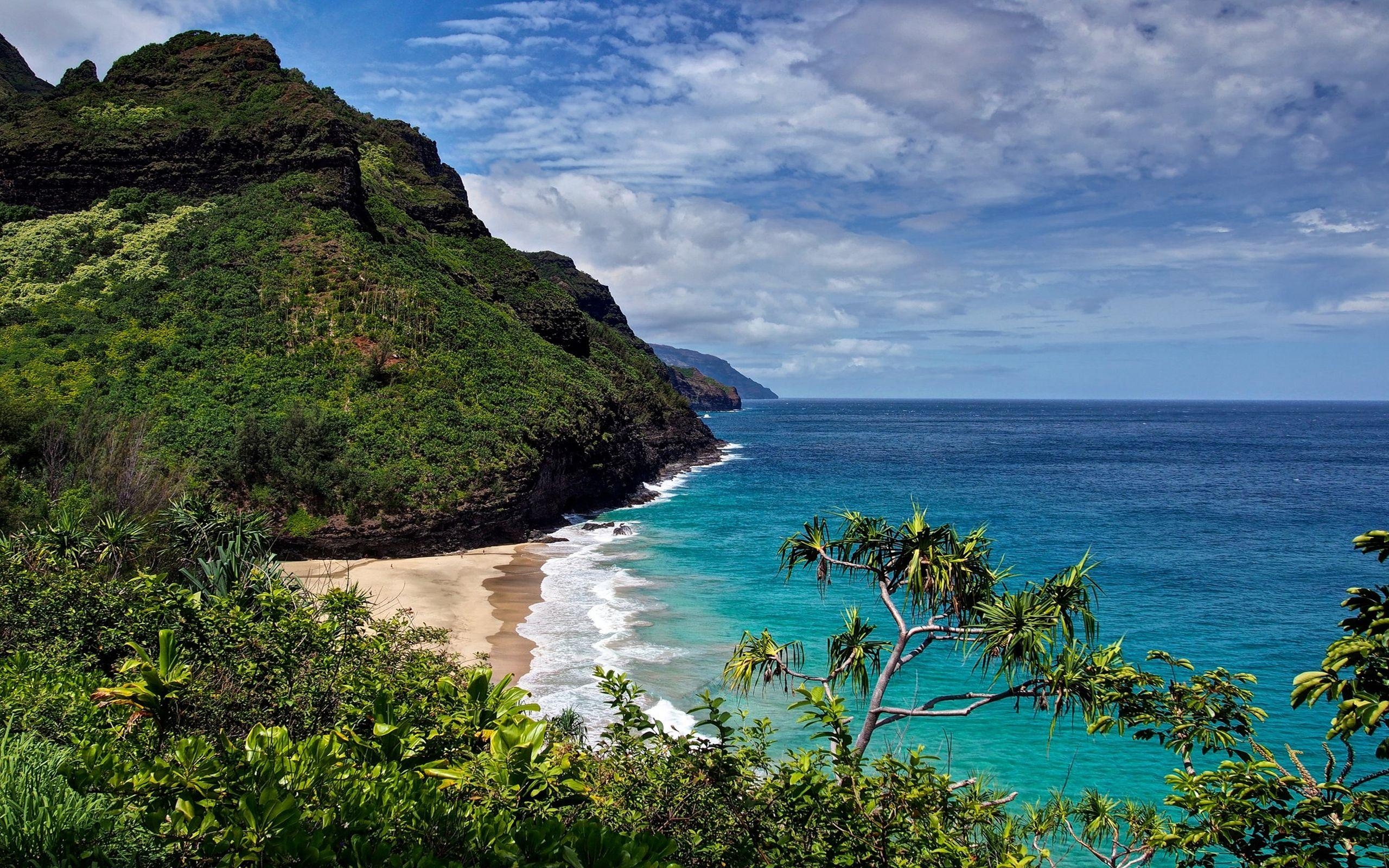 Hanakapiai Strand, Na Pali Küste, Kauai, Hawaii Reisen, 2560x1600 HD Desktop