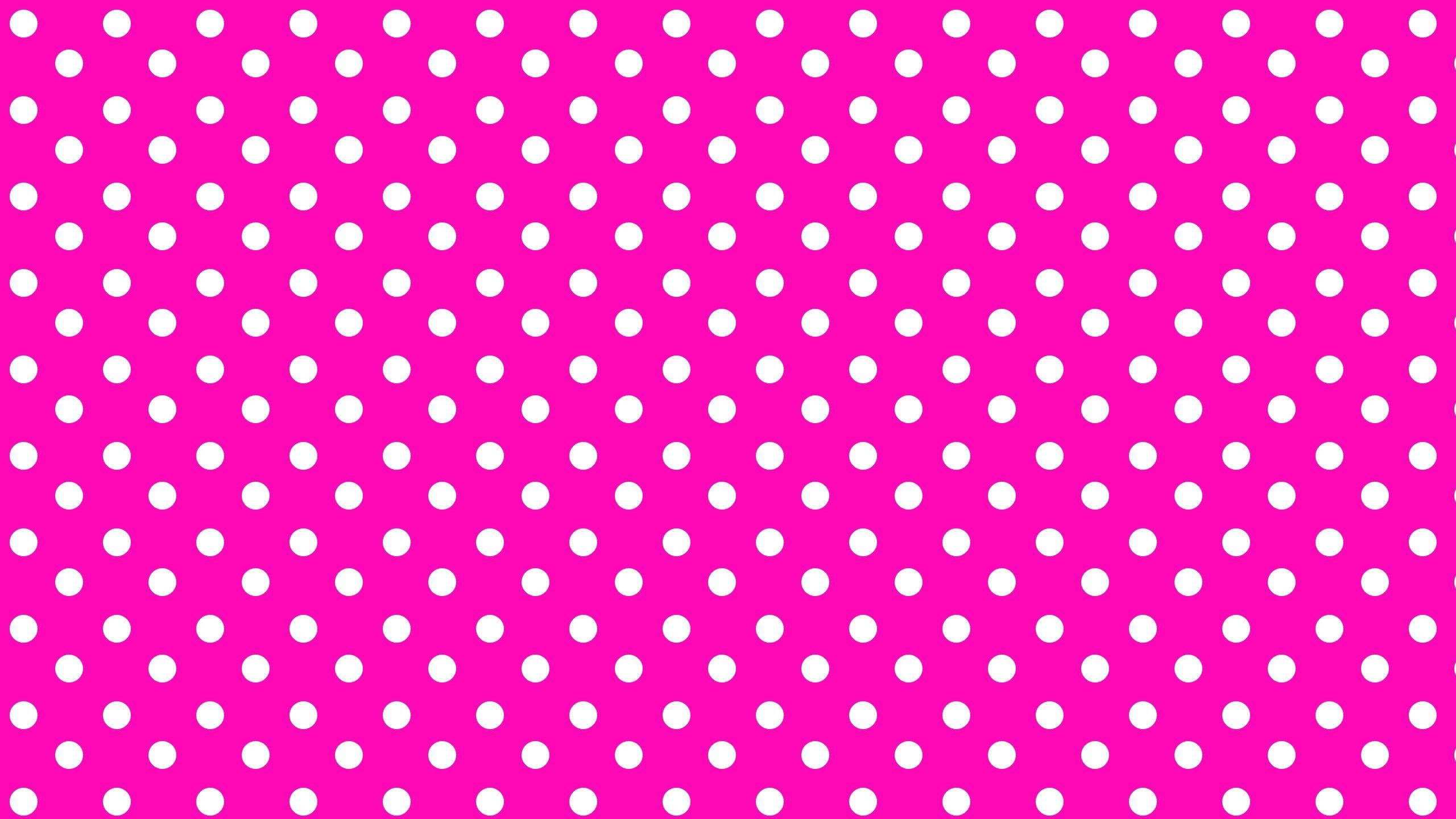 Pink Punkte, Polka Dot, Kreativ, Dekor, Farbig, 2560x1440 HD Desktop