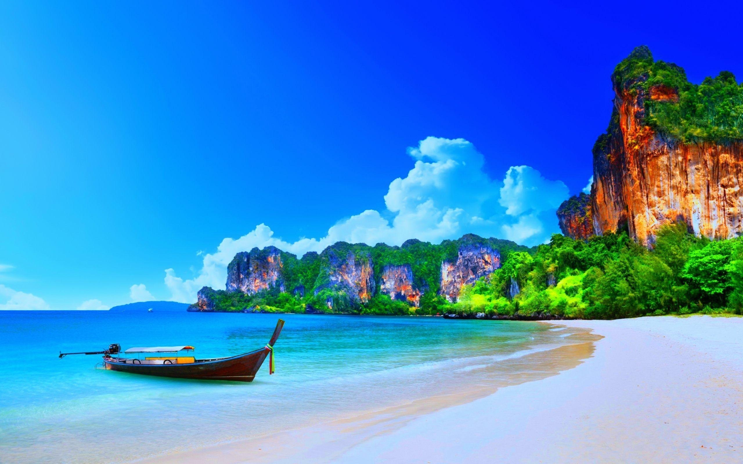 Phuket Strand, Thailand, Tropen, Blaues Meer, Sonne, 2560x1600 HD Desktop