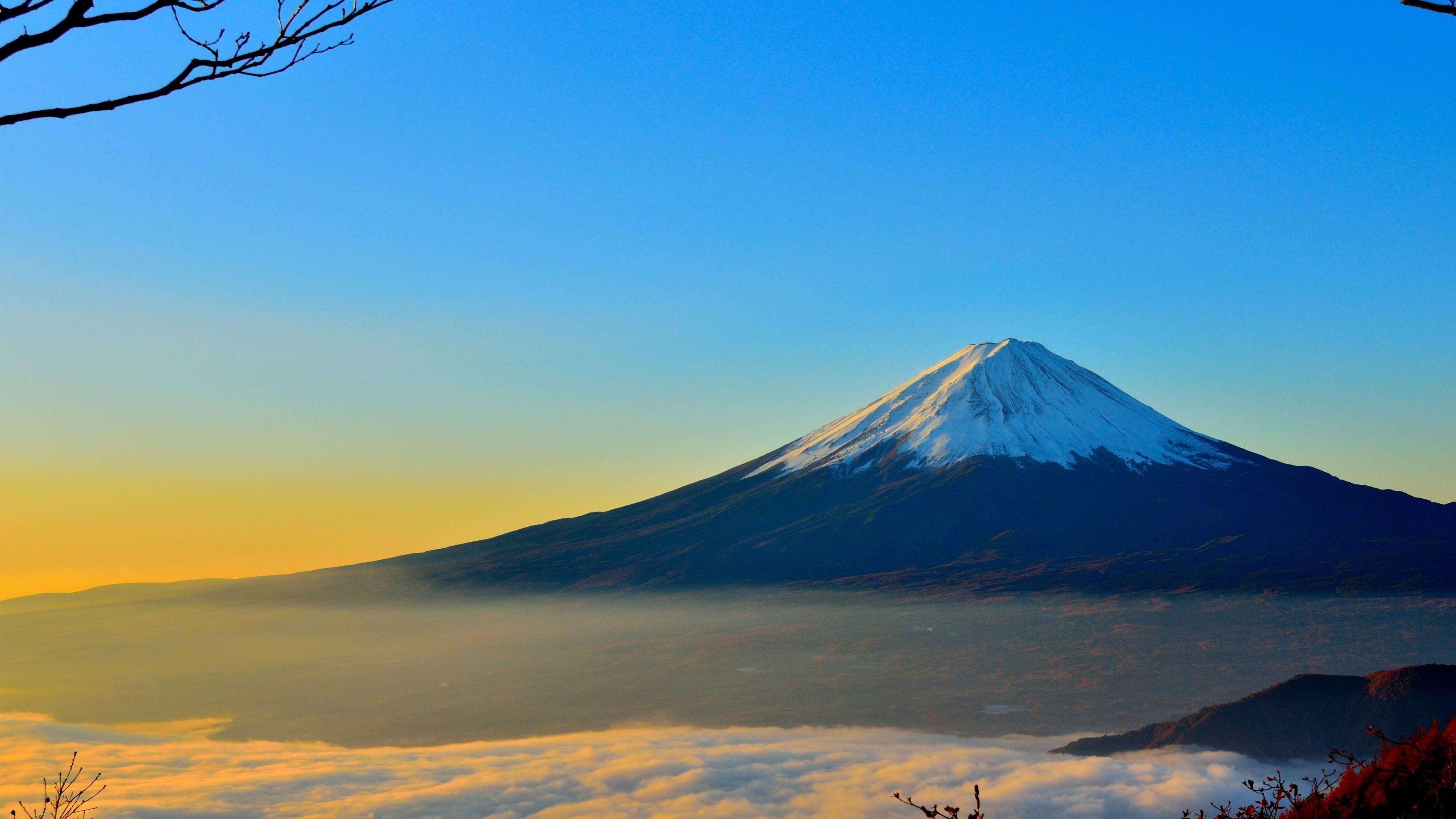 Mount Fuji, Studio 10, Japan, Vulkan, Schönheit, 3840x2160 4K Desktop