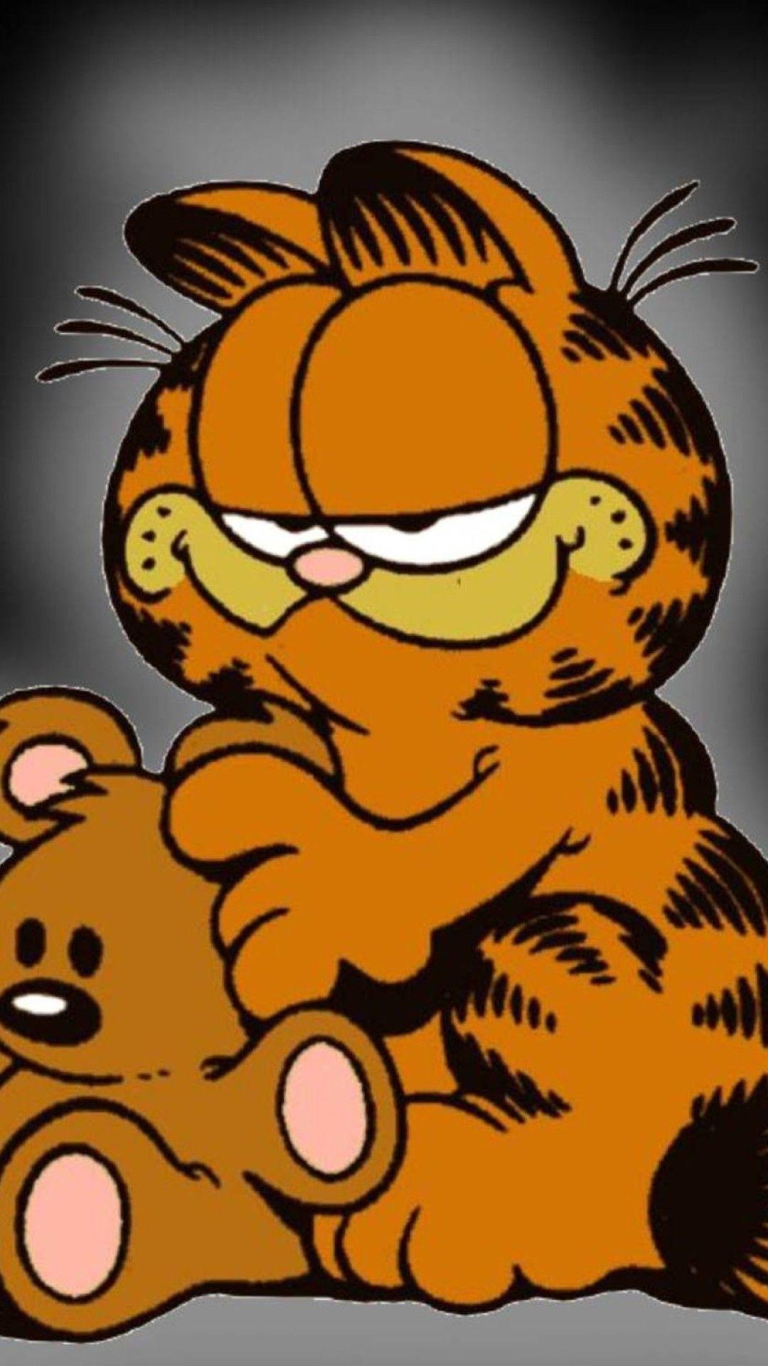 Garfield, Comic, Hintergrund, Katze, Comicheld, 1080x1920 Full HD Handy