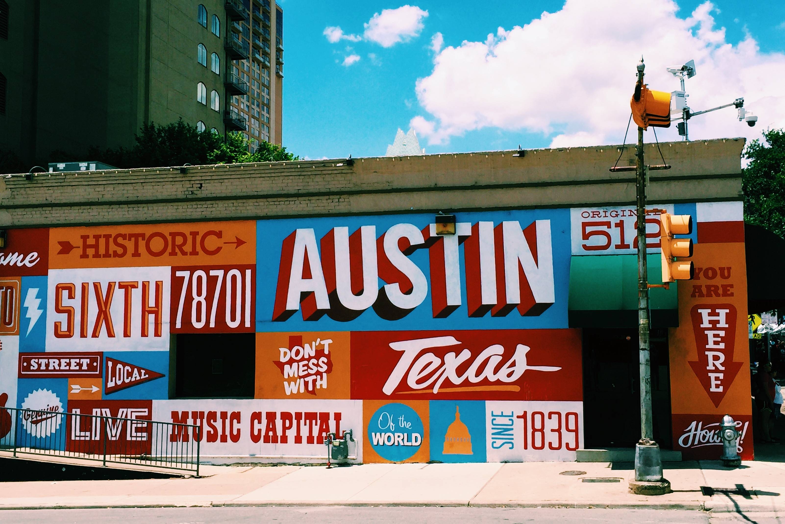 6th Street, Austin, Mural, TX, Kunst, 3210x2140 HD Desktop