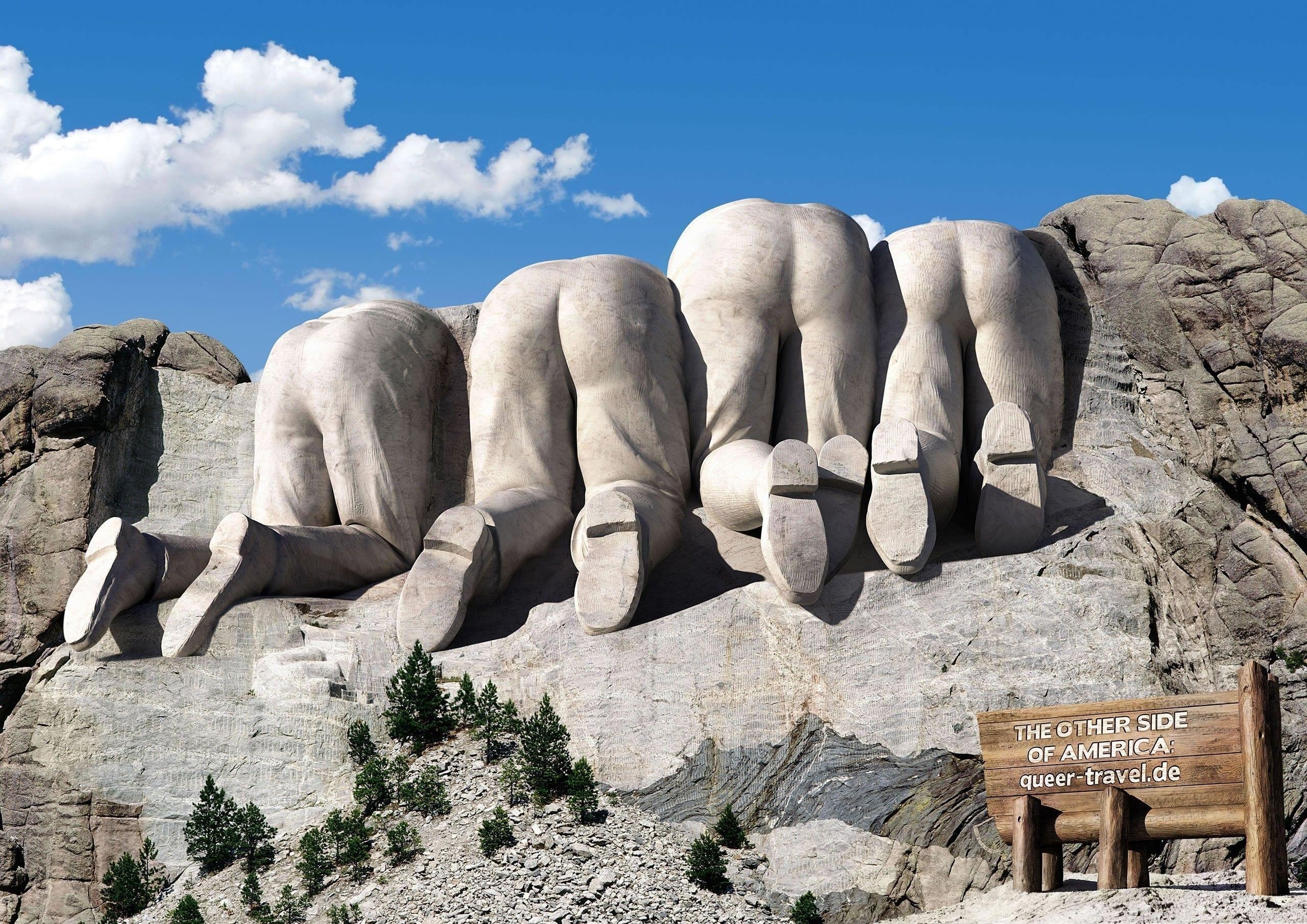 Mount Rushmore, Lustig, Humor, Gesicht, National Park, 2560x1810 HD Desktop