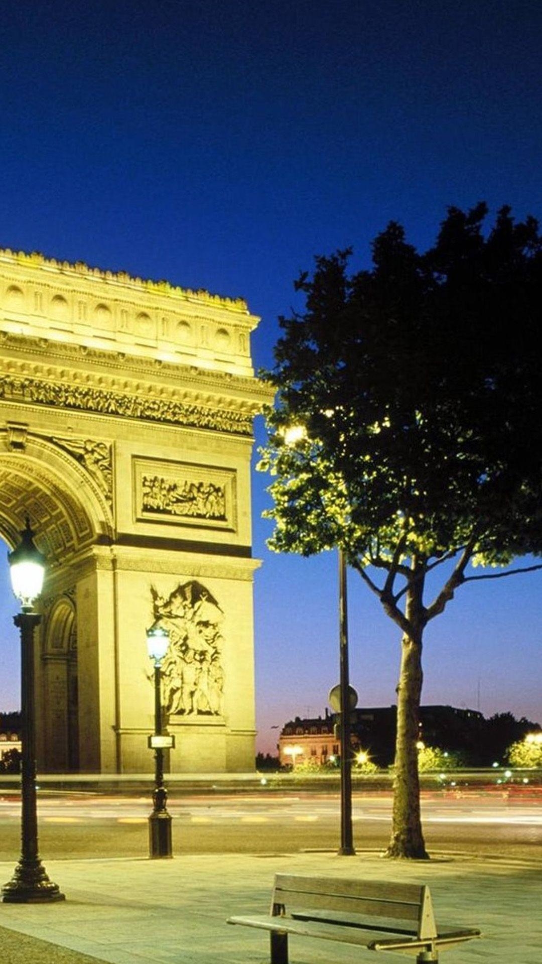 Arc de Triomphe, Paris, Android, HD, Hintergrund, 1080x1920 Full HD Handy