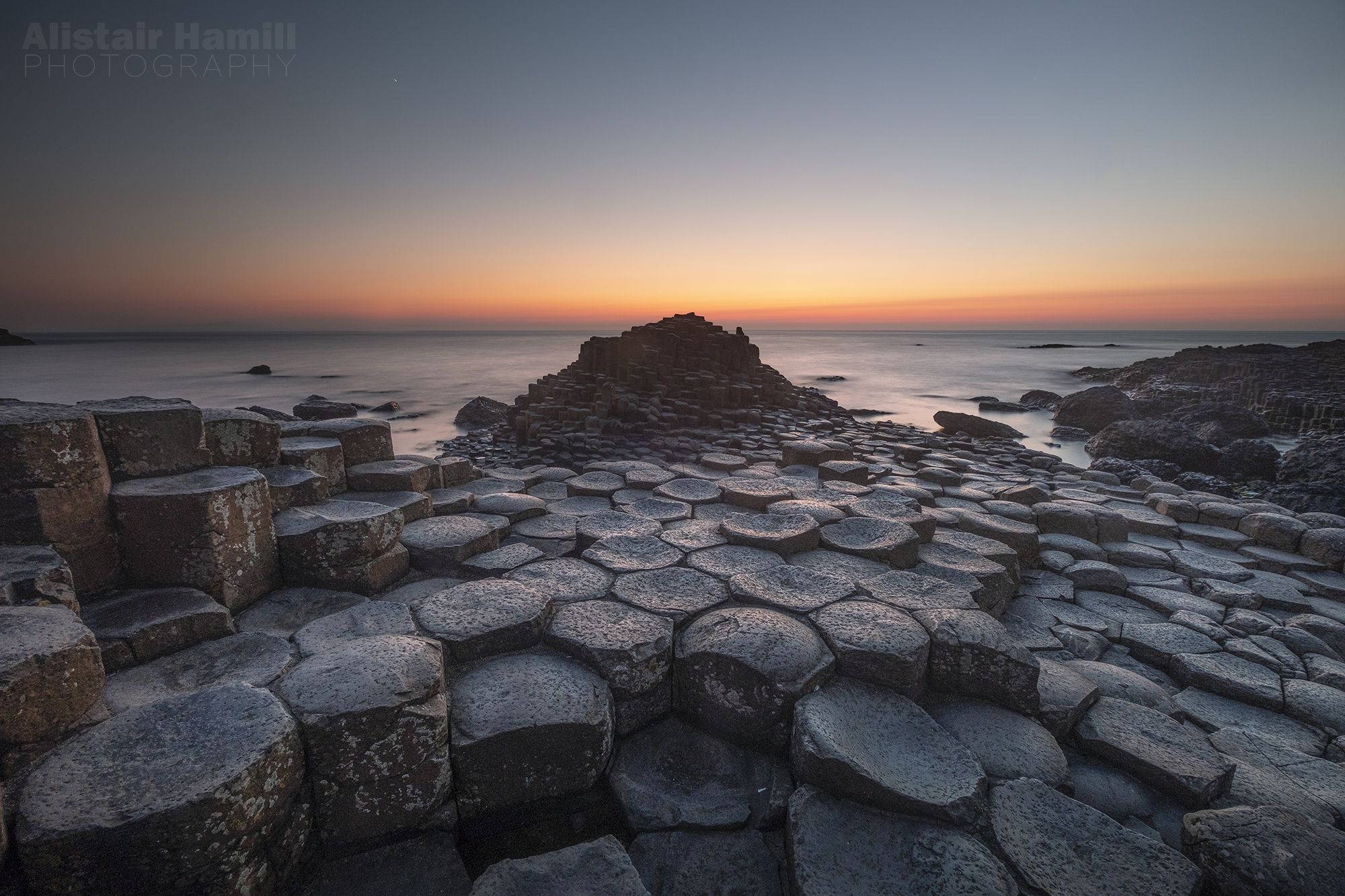 Giant's Causeway, Dämmerung, Juni, Nordirland, Foto, 2000x1340 HD Desktop