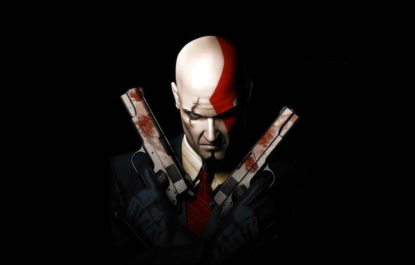 Hitman, Pistole, Spiel, Waffe, Spion, 1340x850 HD Desktop