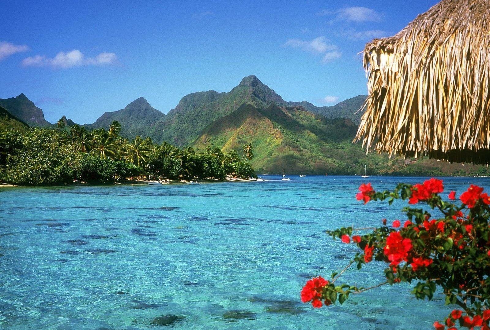 Strände, Französisch-Polynesien, Bora, Lagune, Natur, 1600x1080 HD Desktop