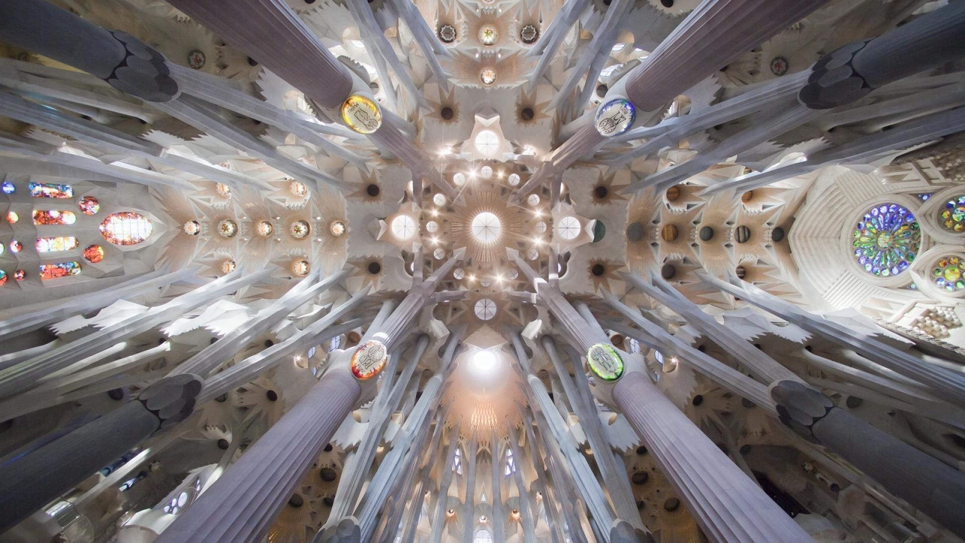 Sagrada Familia, Antoni Gaudí, Barcelona, Architektur, Spain, 1920x1080 Full HD Desktop