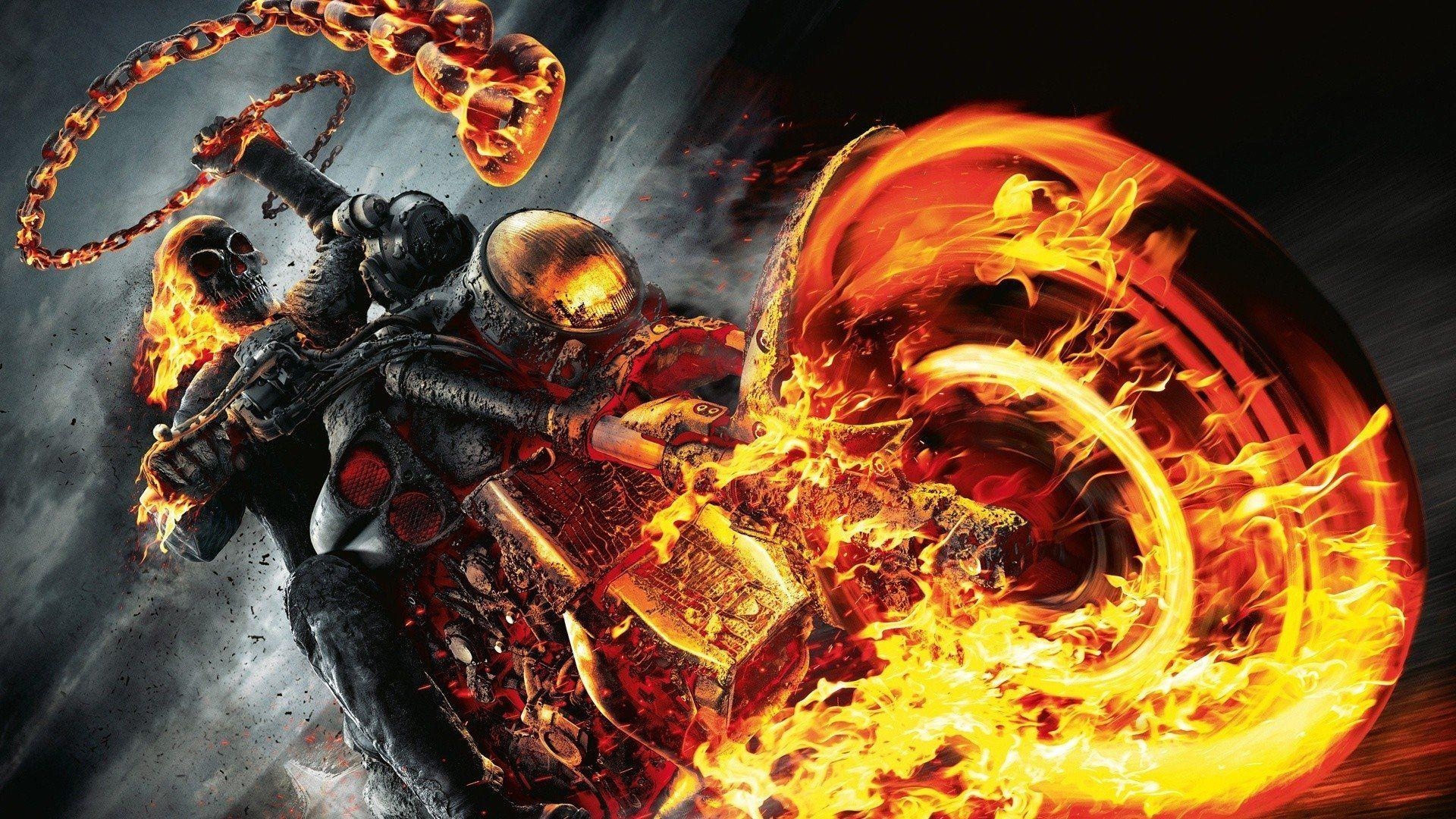 Ghost Rider, Filme, HD, Hintergrund, Motorrad, 1920x1080 Full HD Desktop